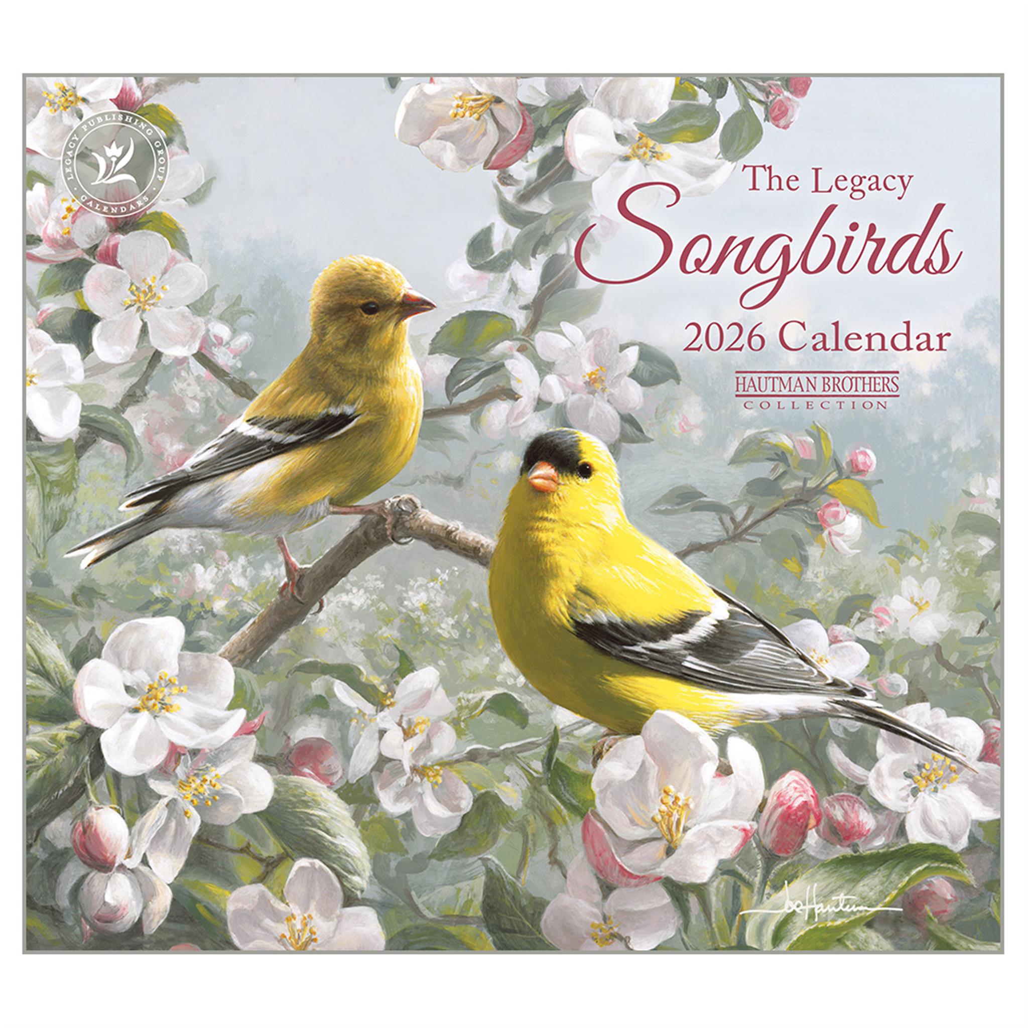 Mini calendrier des oiseaux chanteurs 2026