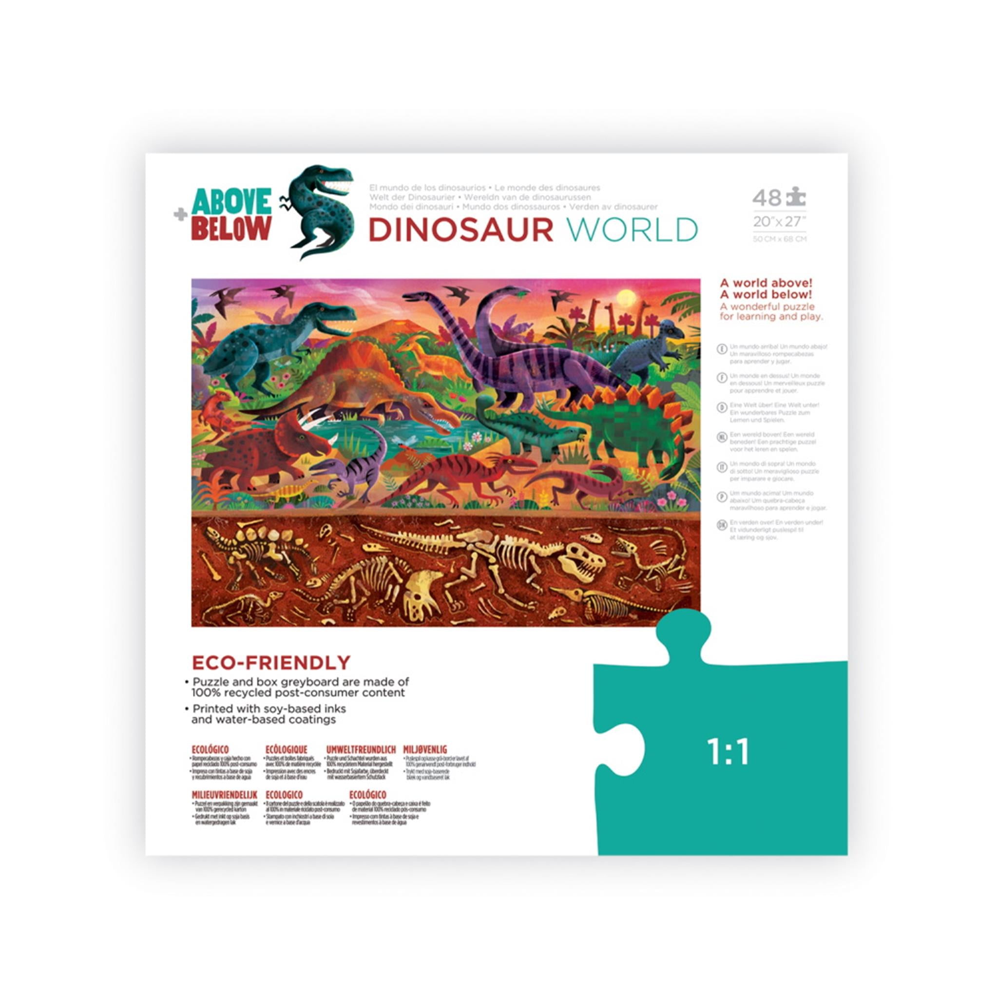 Puzzle de 48 pièces sur le monde des dinosaures