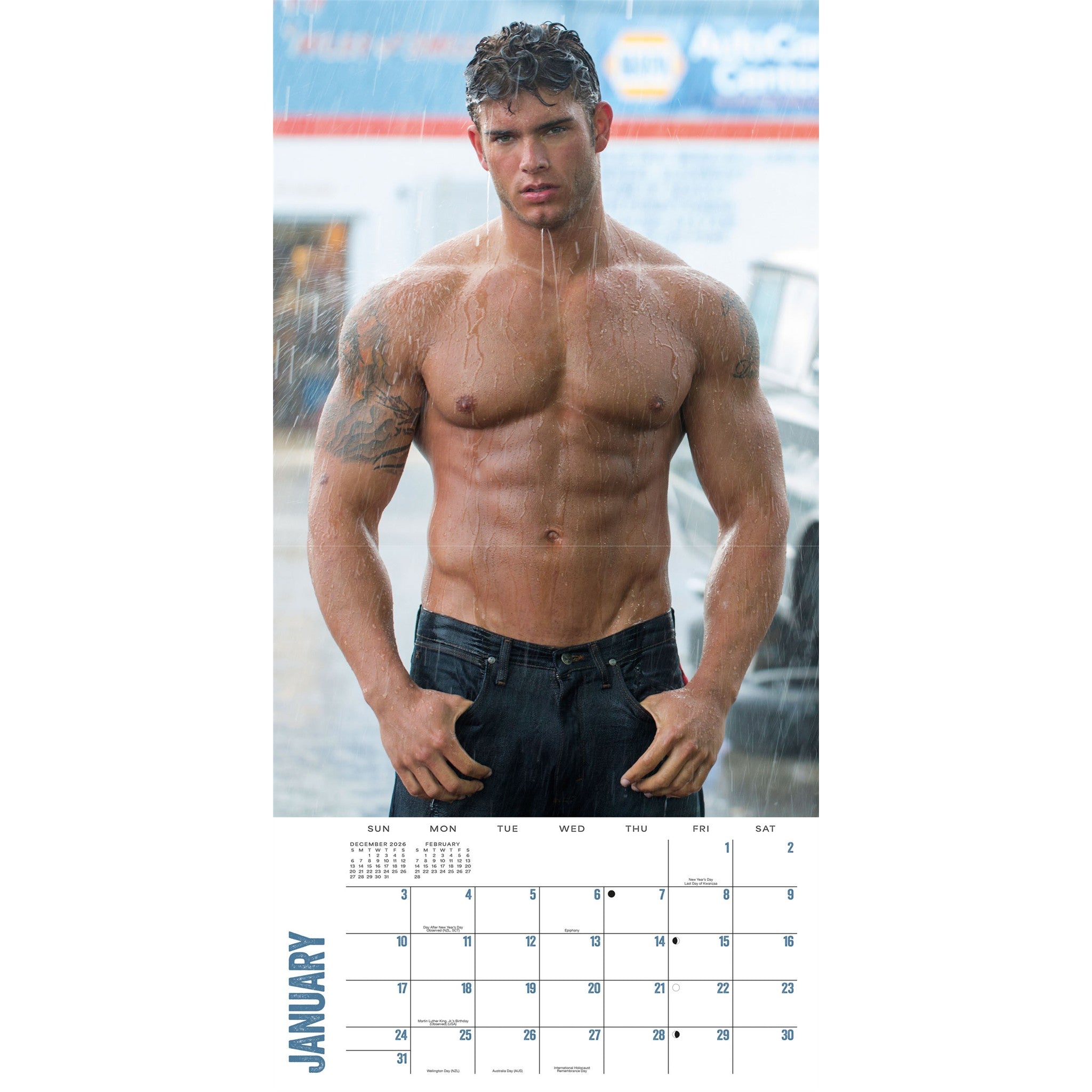 Dream Guys 2027 Wall Calendar