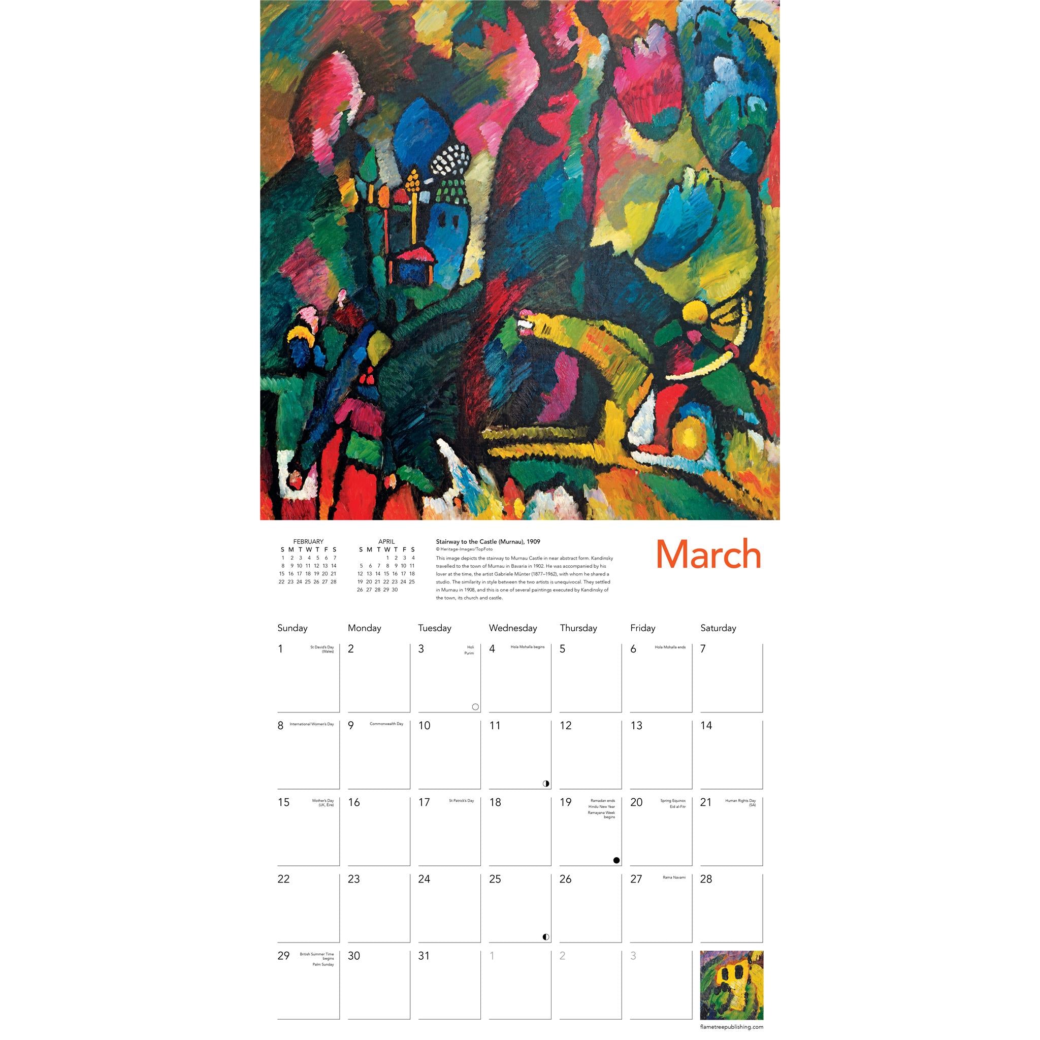 Calendrier mural Wassily Kandinsky 2026