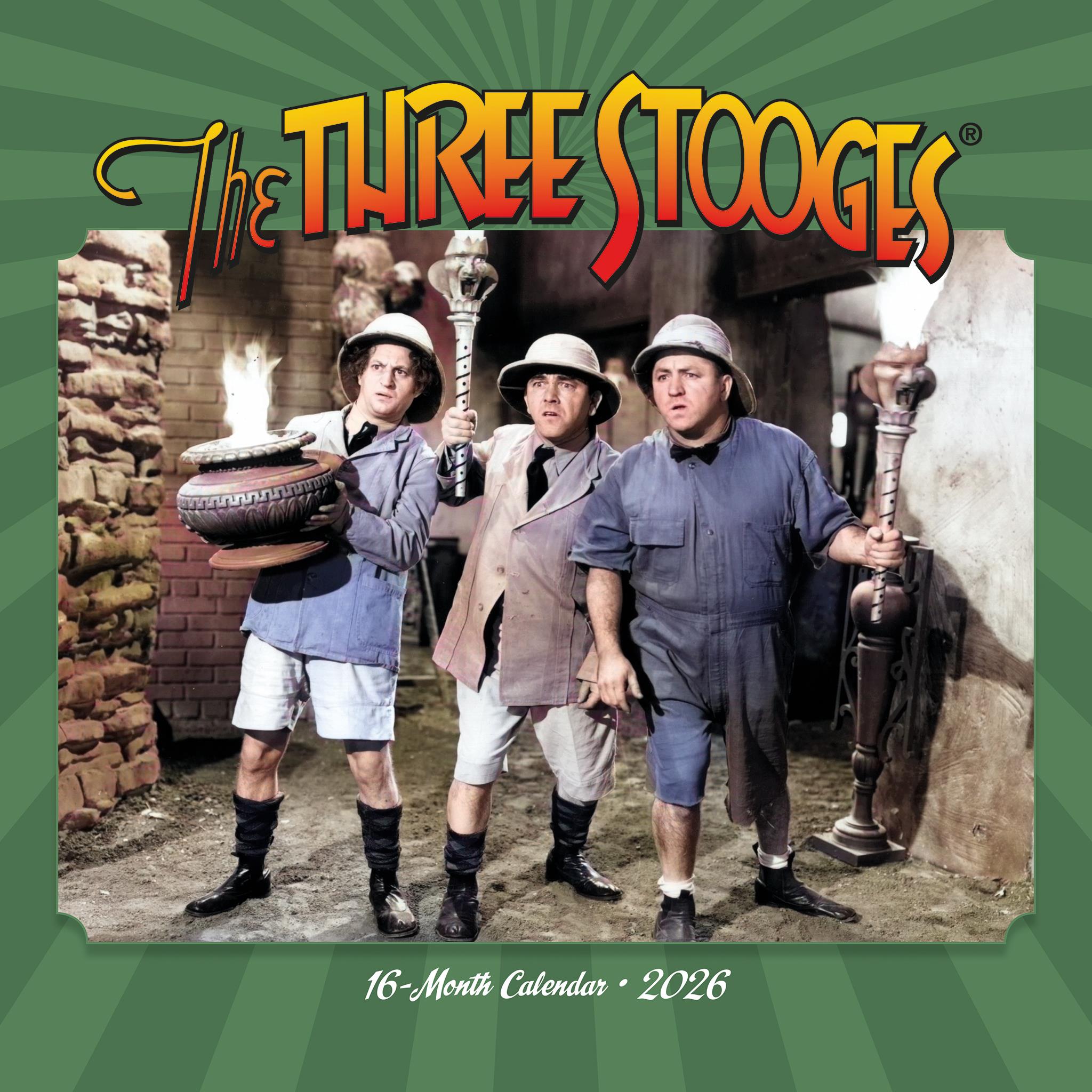 Three Stooges 2026 Wall Calendar