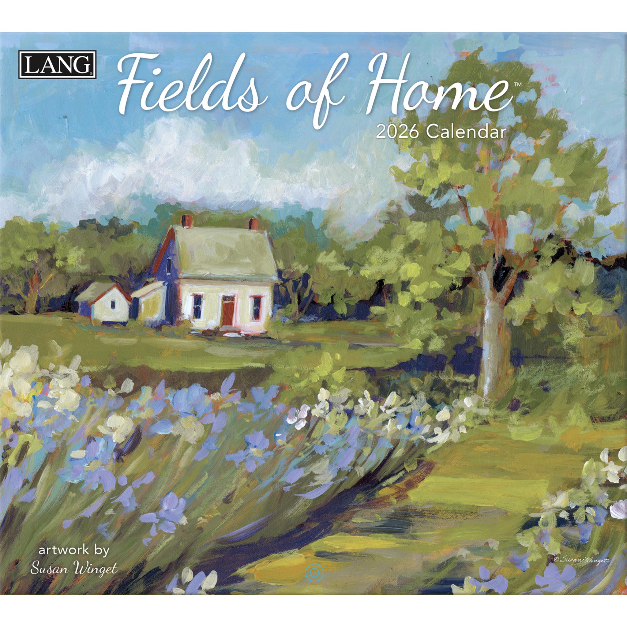 Calendrier mural de luxe Fields Of Home 2026 - Disponible uniquement en ligne