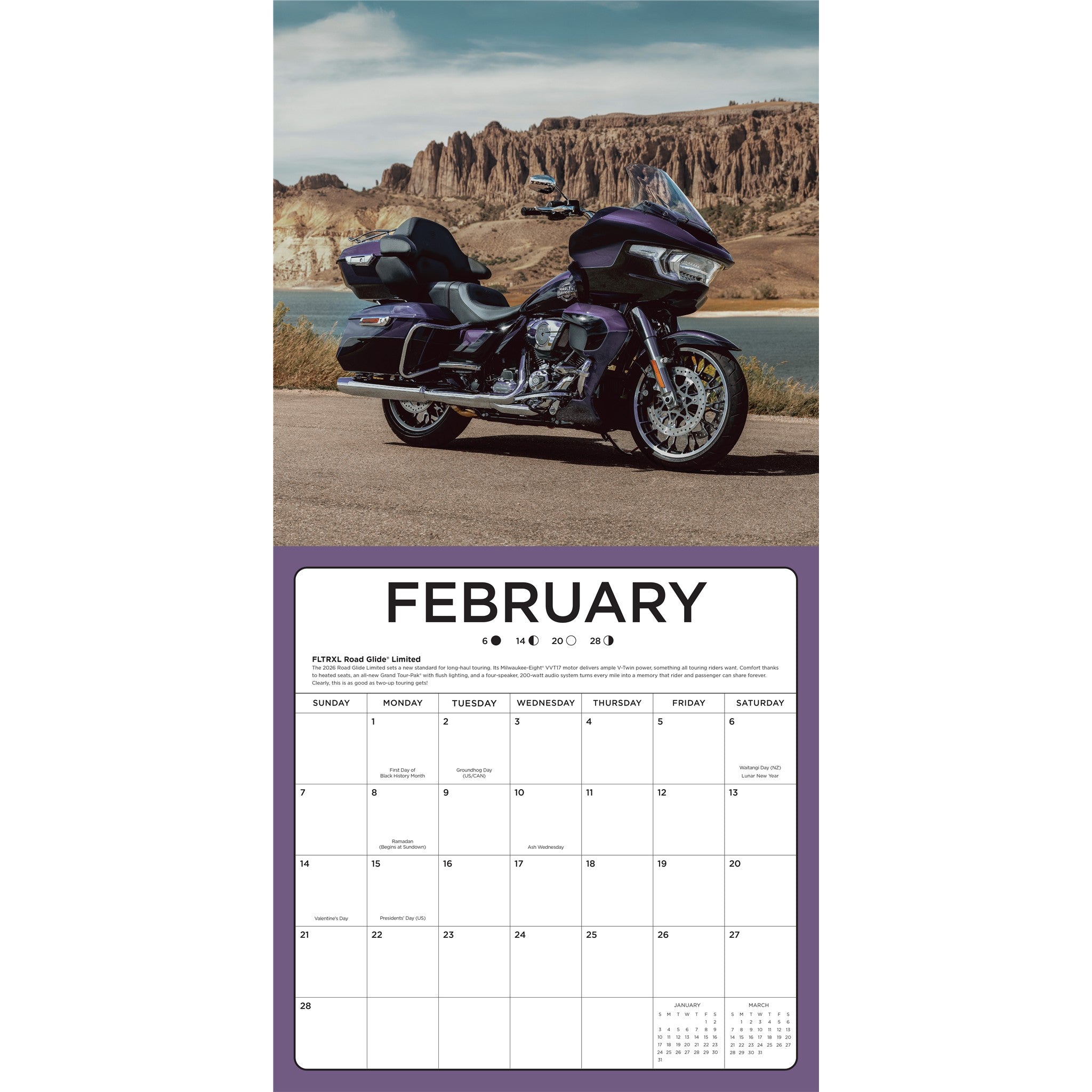 Calendrier mural Harley Davidson 2027