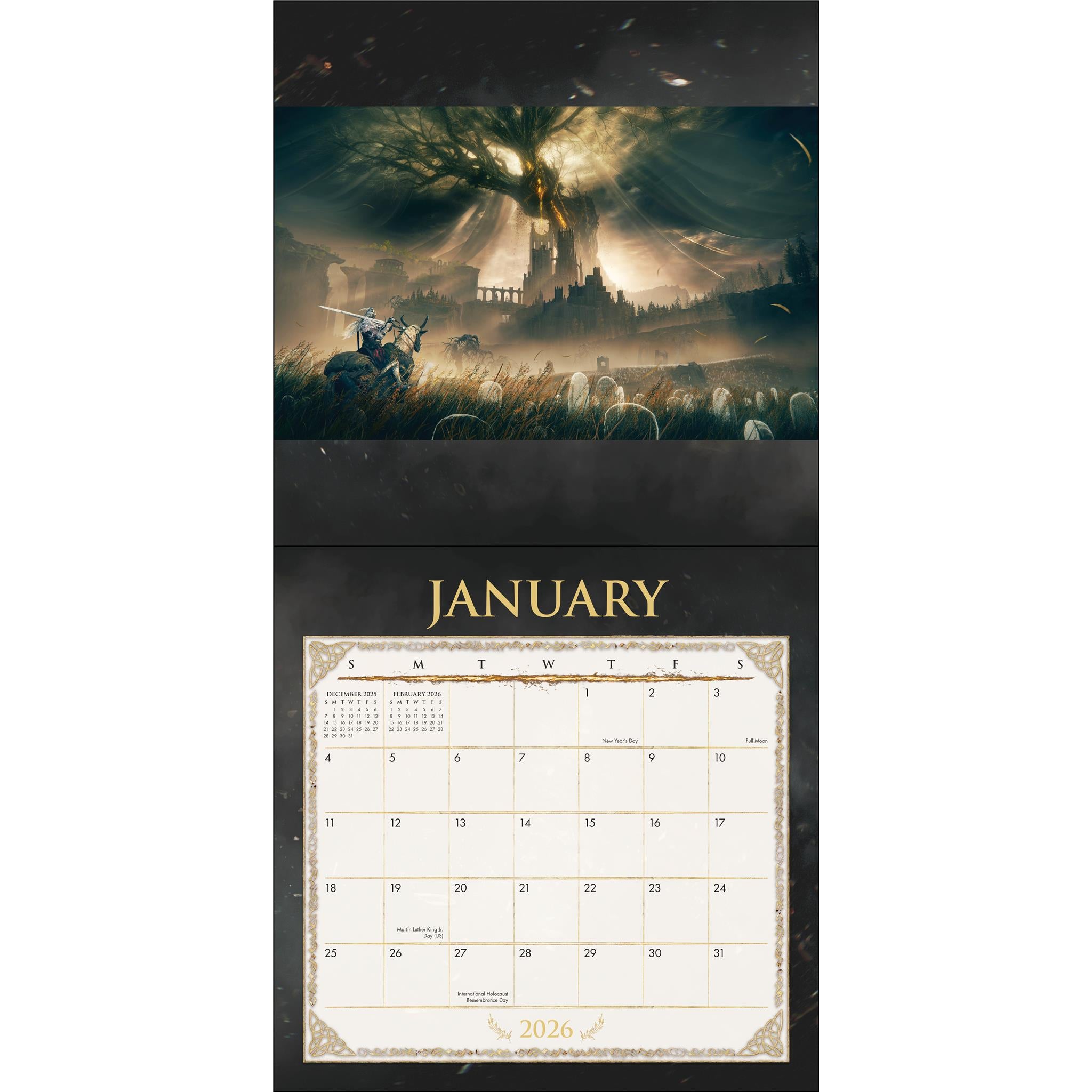 Calendrier mural Elden Ring Shadow Of The Erdtree 2026