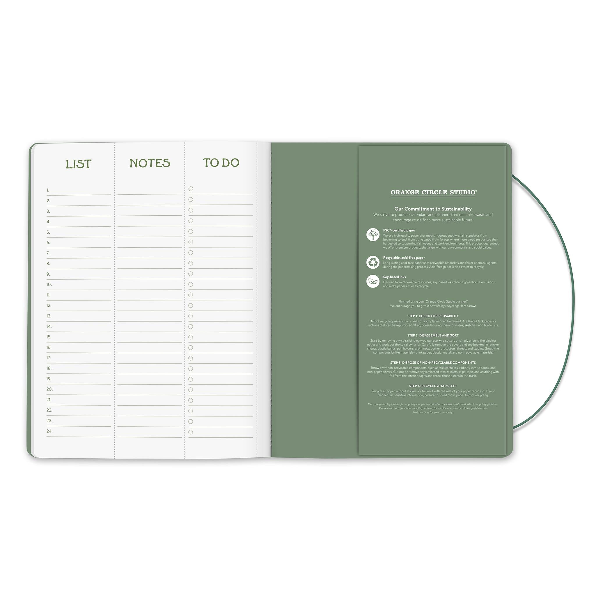 Fruit And Flora Just Right 2025-2026 Monthly Planner Calendar