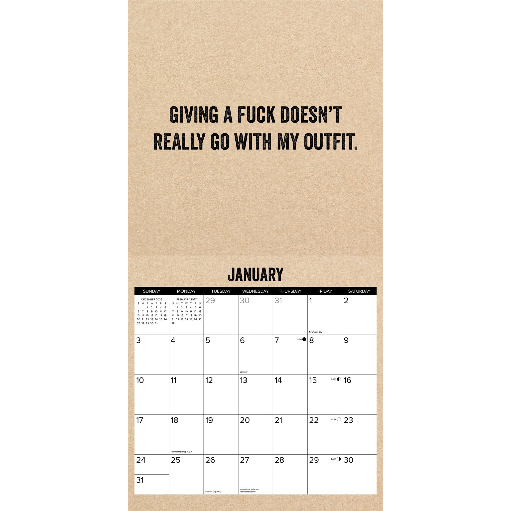 F*CK IT 2027 Wall Calendar - Online Only
