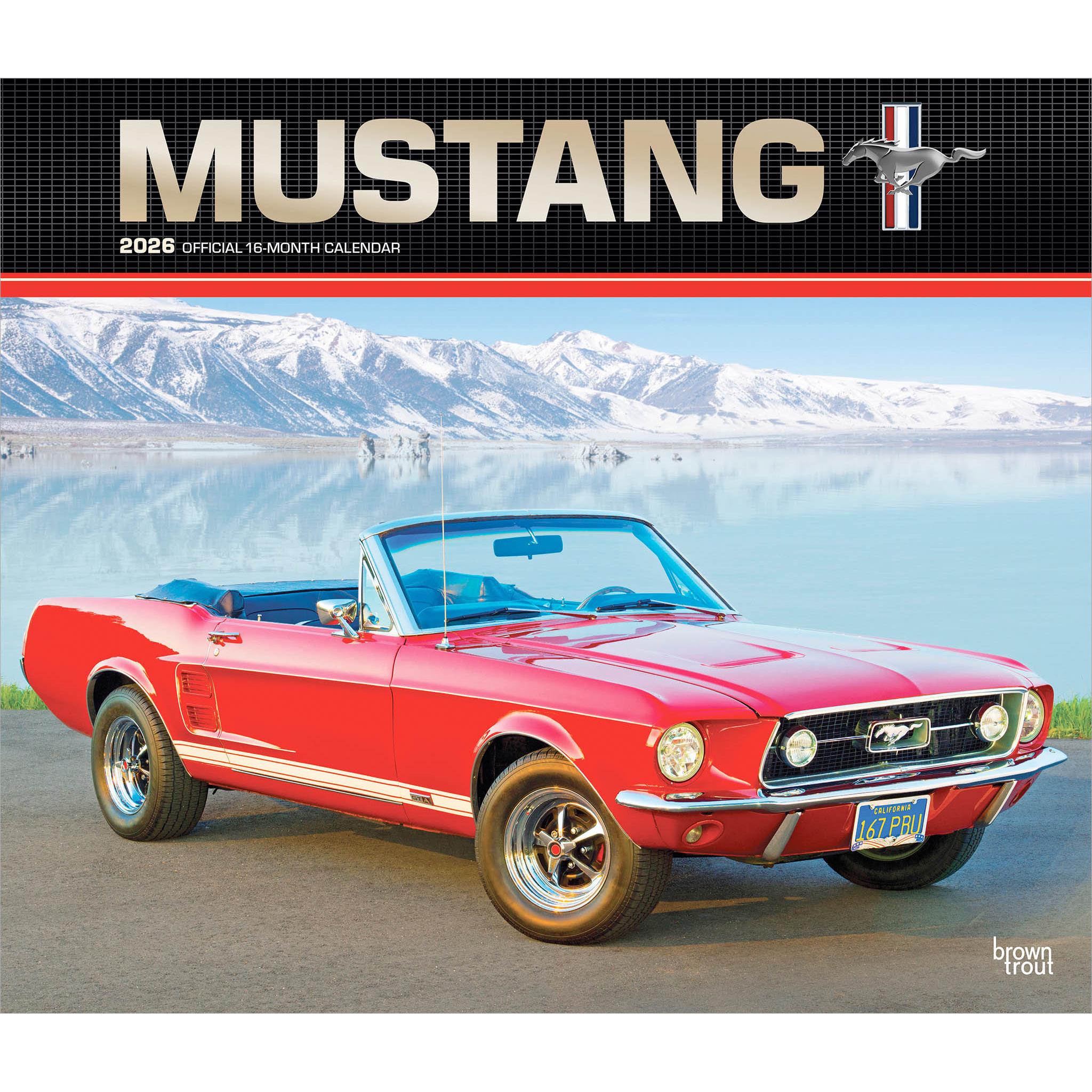 Calendrier mural Mustang 2026