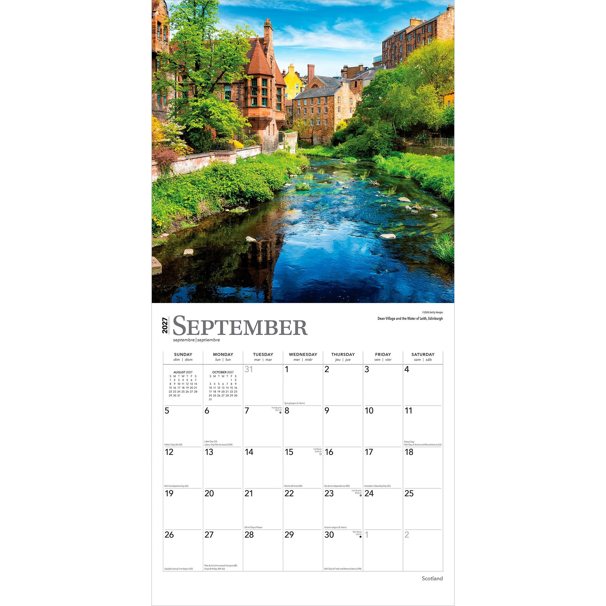 Scotland 2027 Wall Calendar