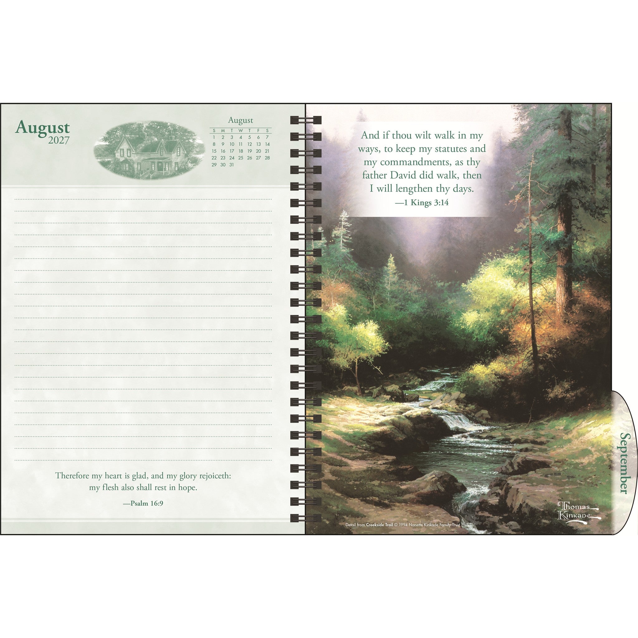 Thomas Kinkade Studios with Scripture 2027 Engagement Calendar