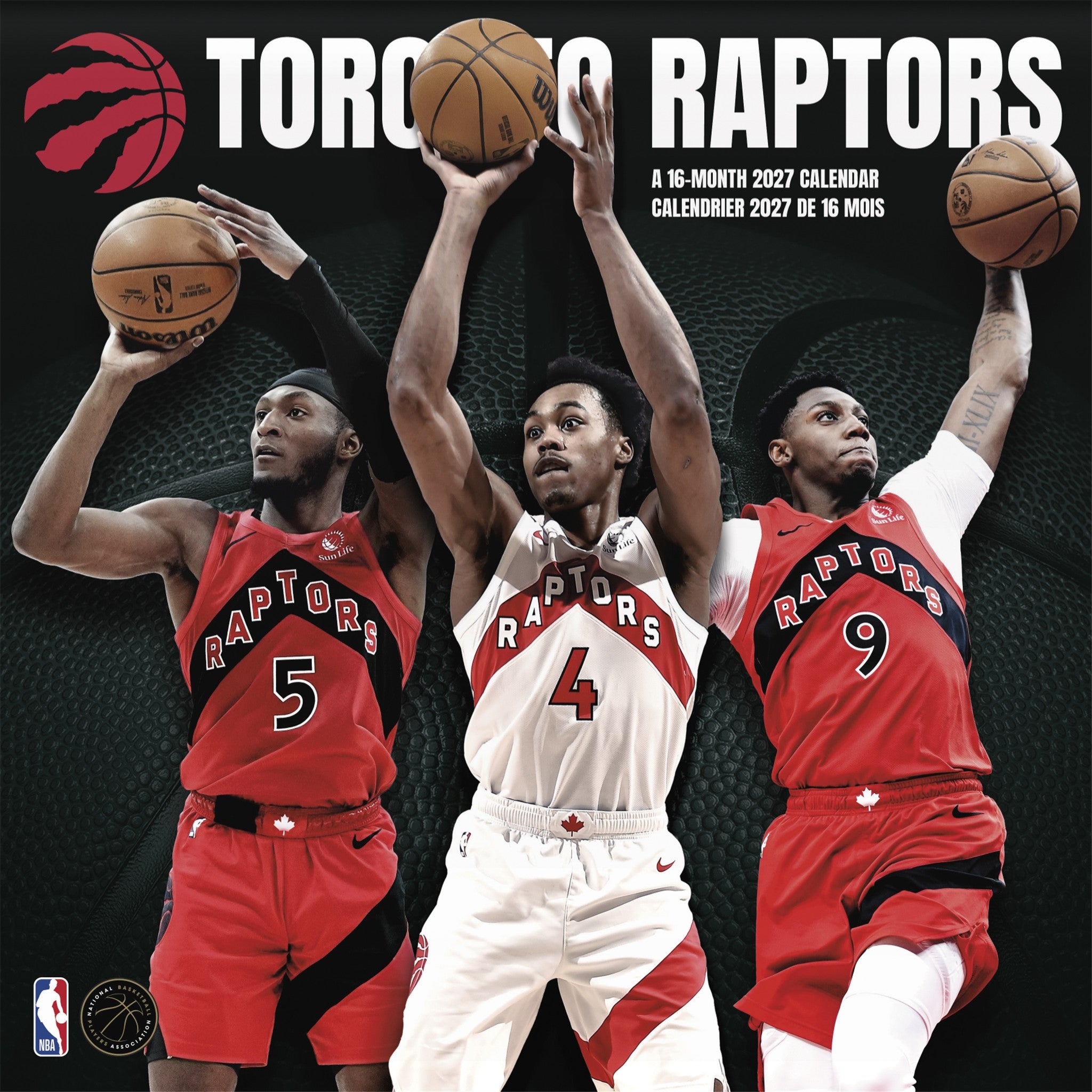 Calendrier mural NBA Toronto Raptors 2027