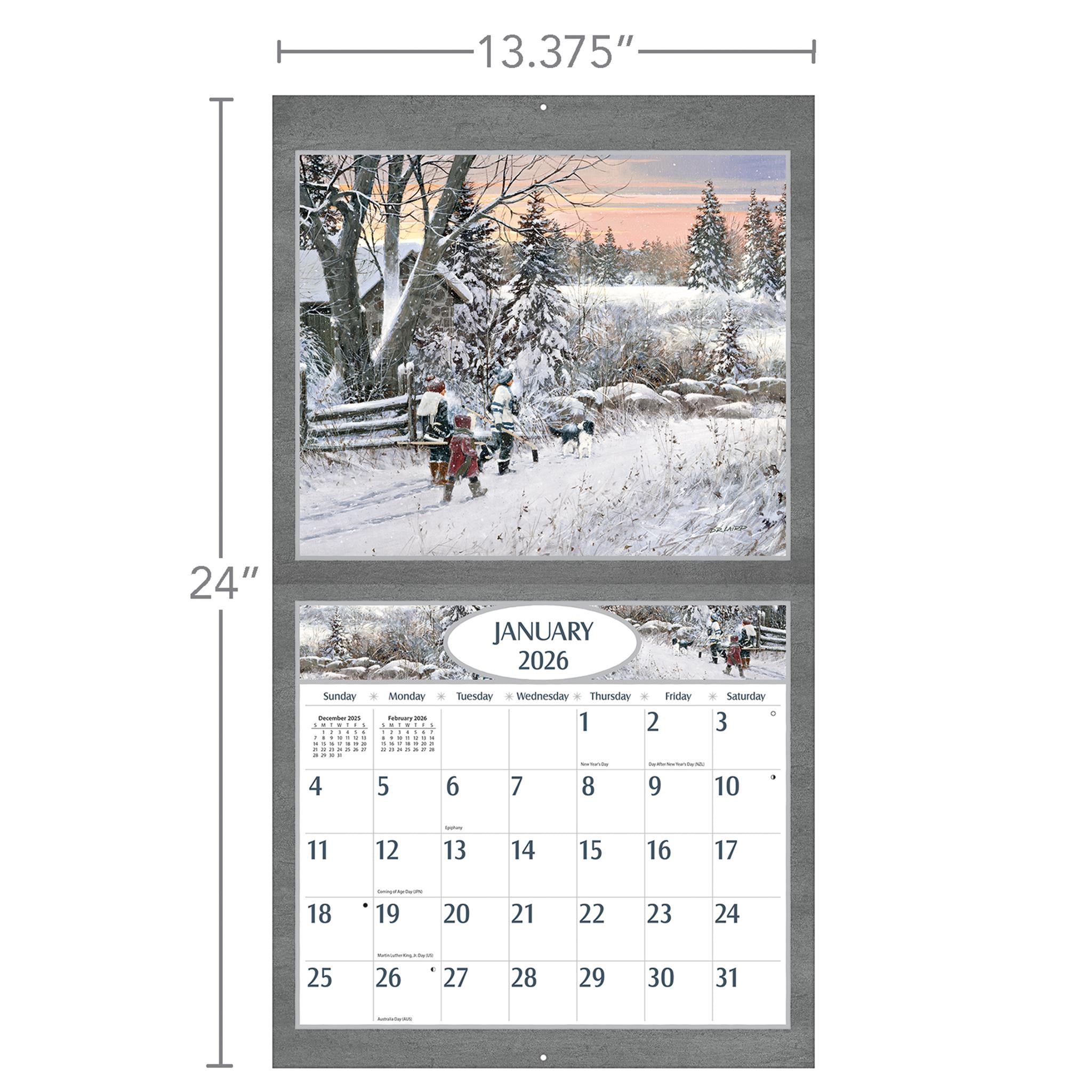 Hockey Hockey Hockey 2026 Deluxe Wall Calendar