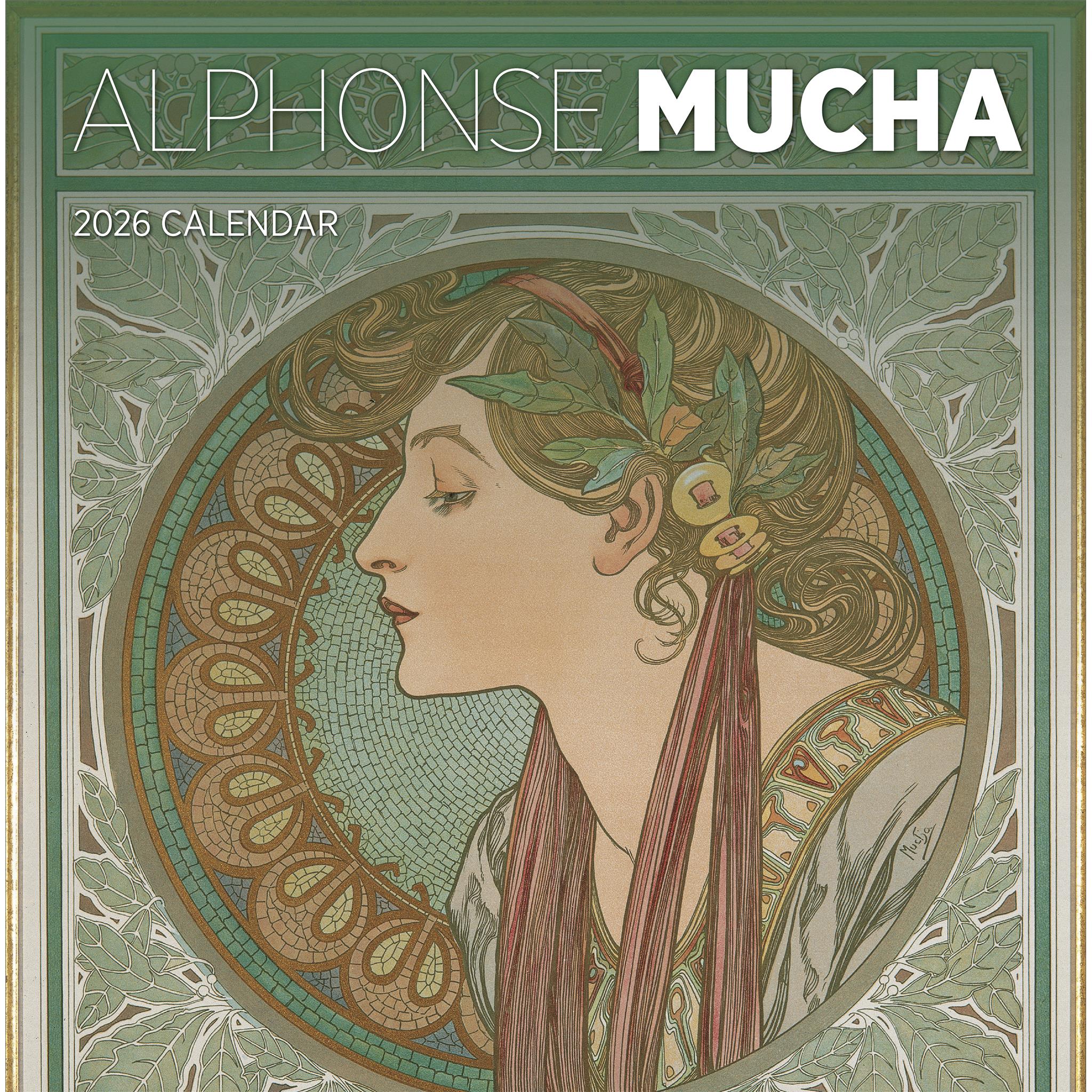 Calendrier mural Alphonse Mucha 2026