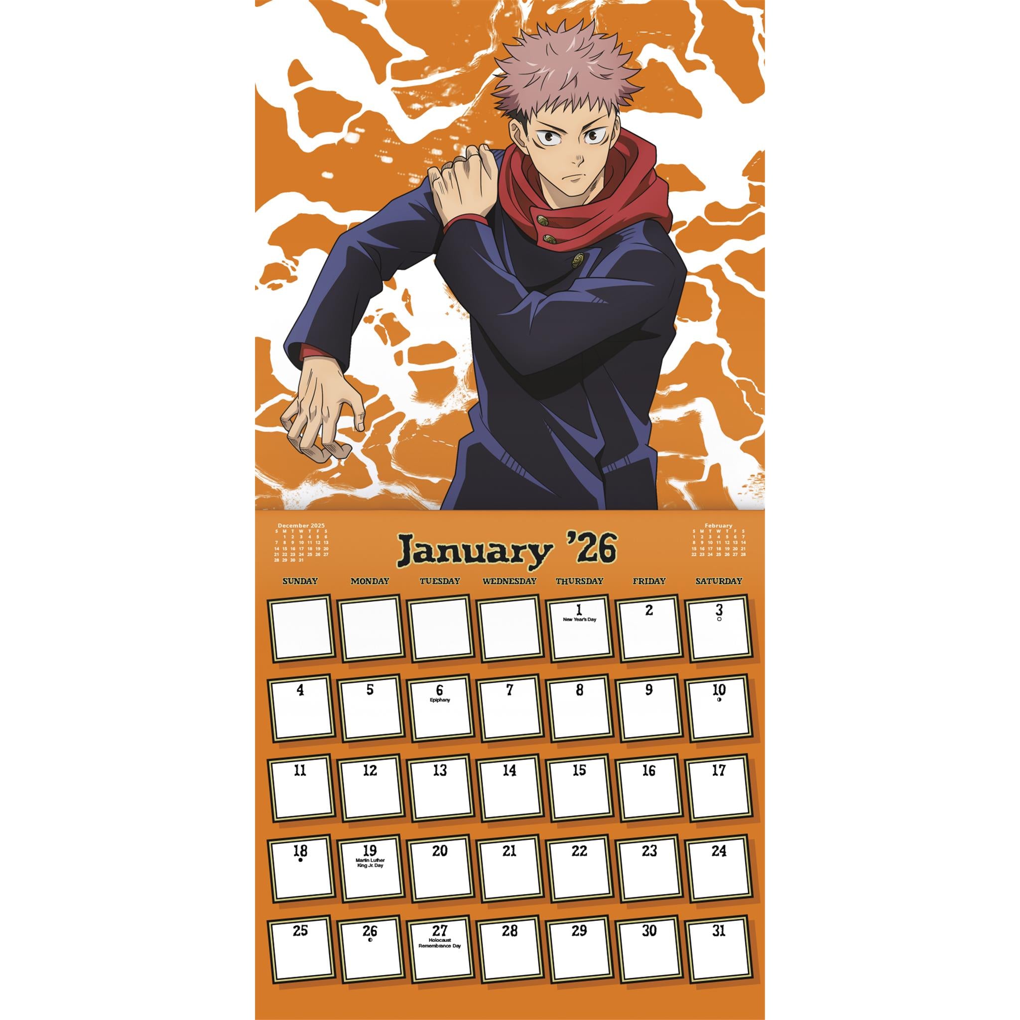 Jujutsu Kaisen 2026 Wall Calendar - Online Only