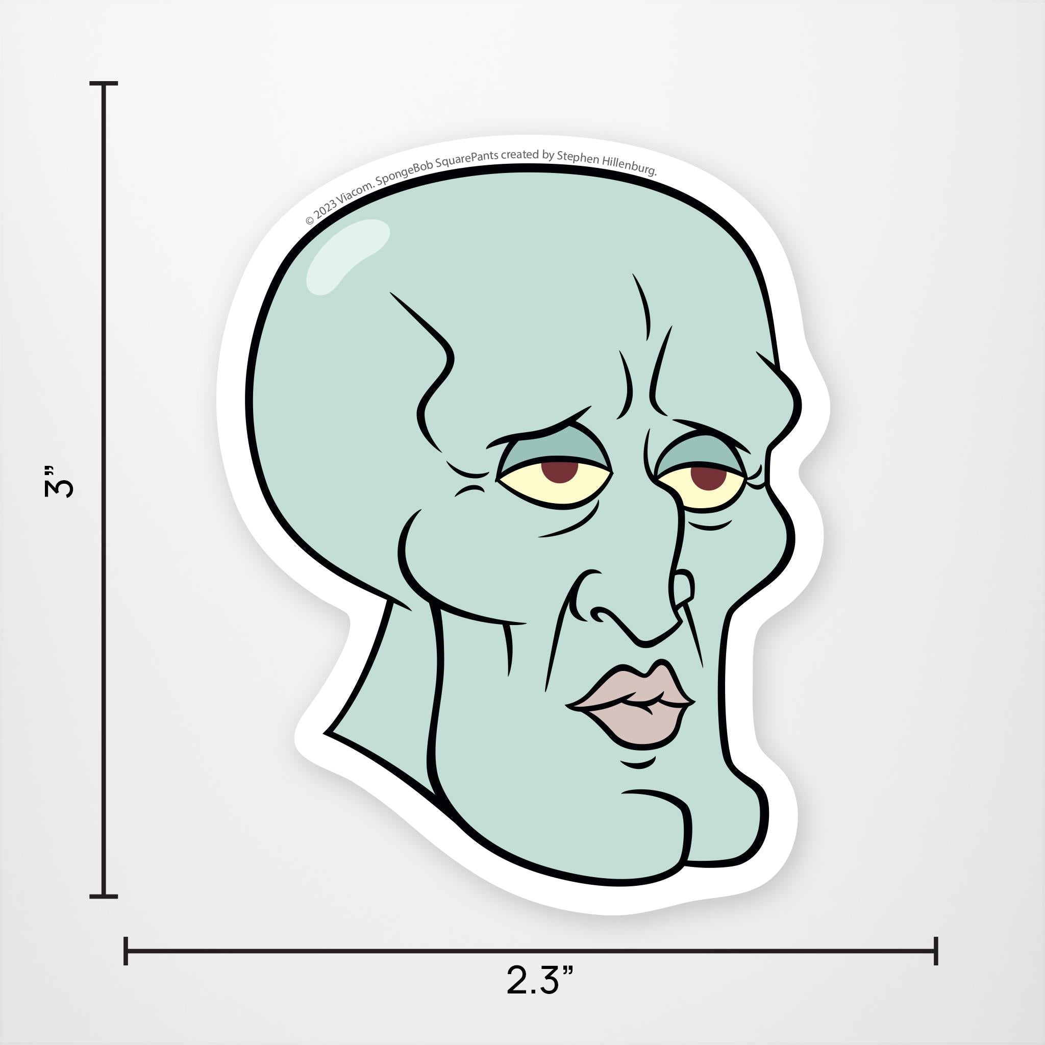 Handsome Squidward Vinyl Sticker