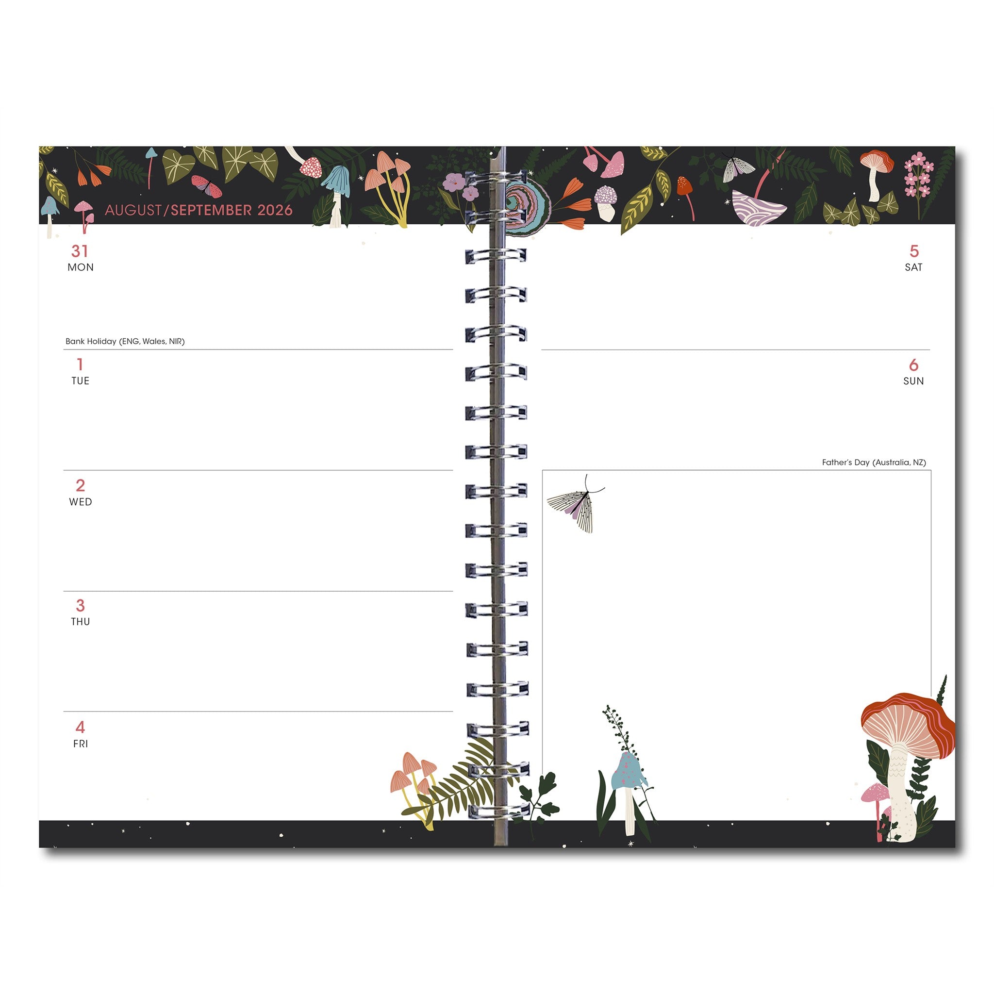 Enchanted Mushrooms 2027 Engagement Calendar