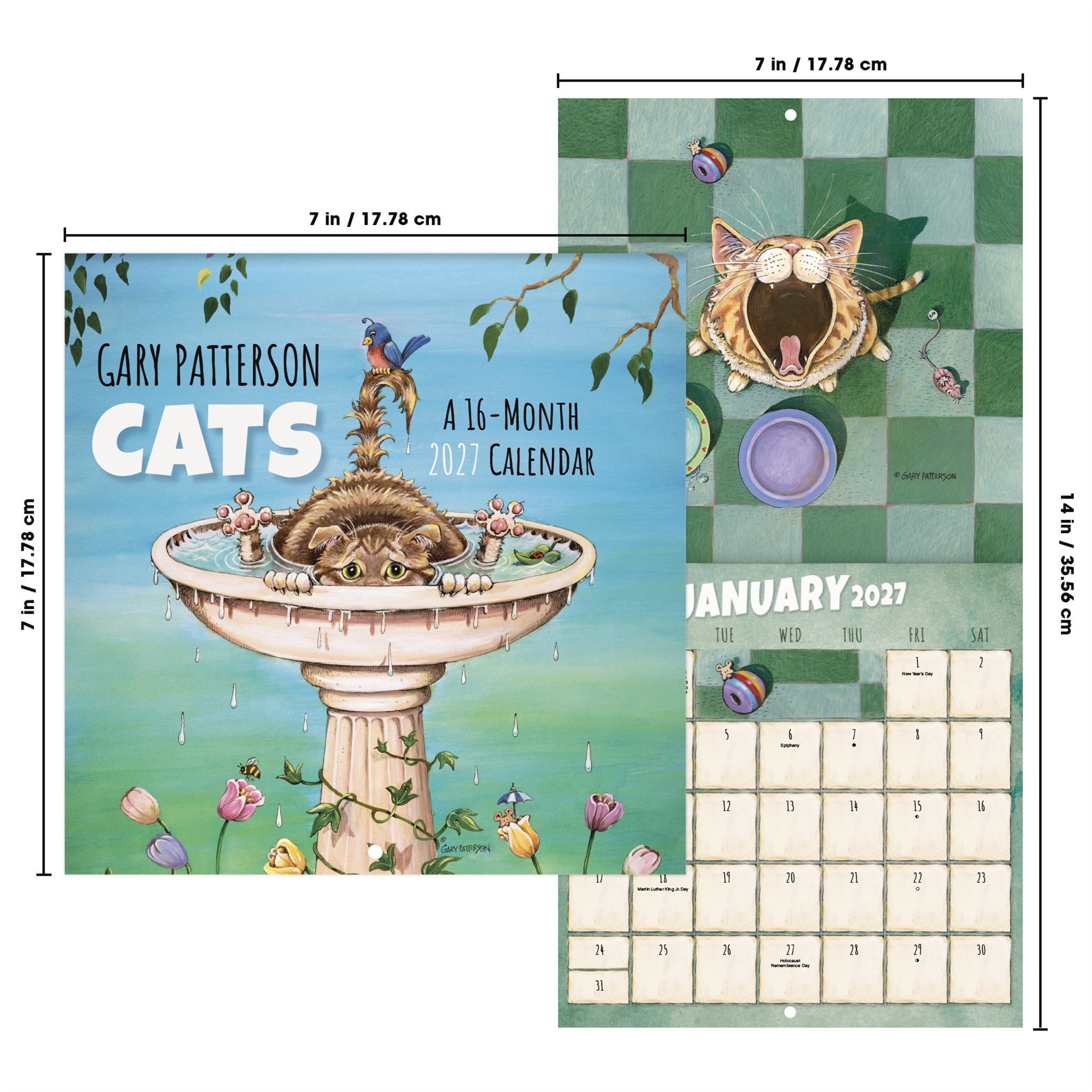 Gary Patterson - Calendrier Mini 2027 Chats