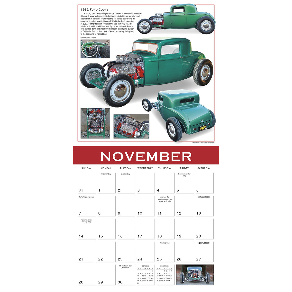 Classiques : Calendrier mural Voitures d'exception 2027