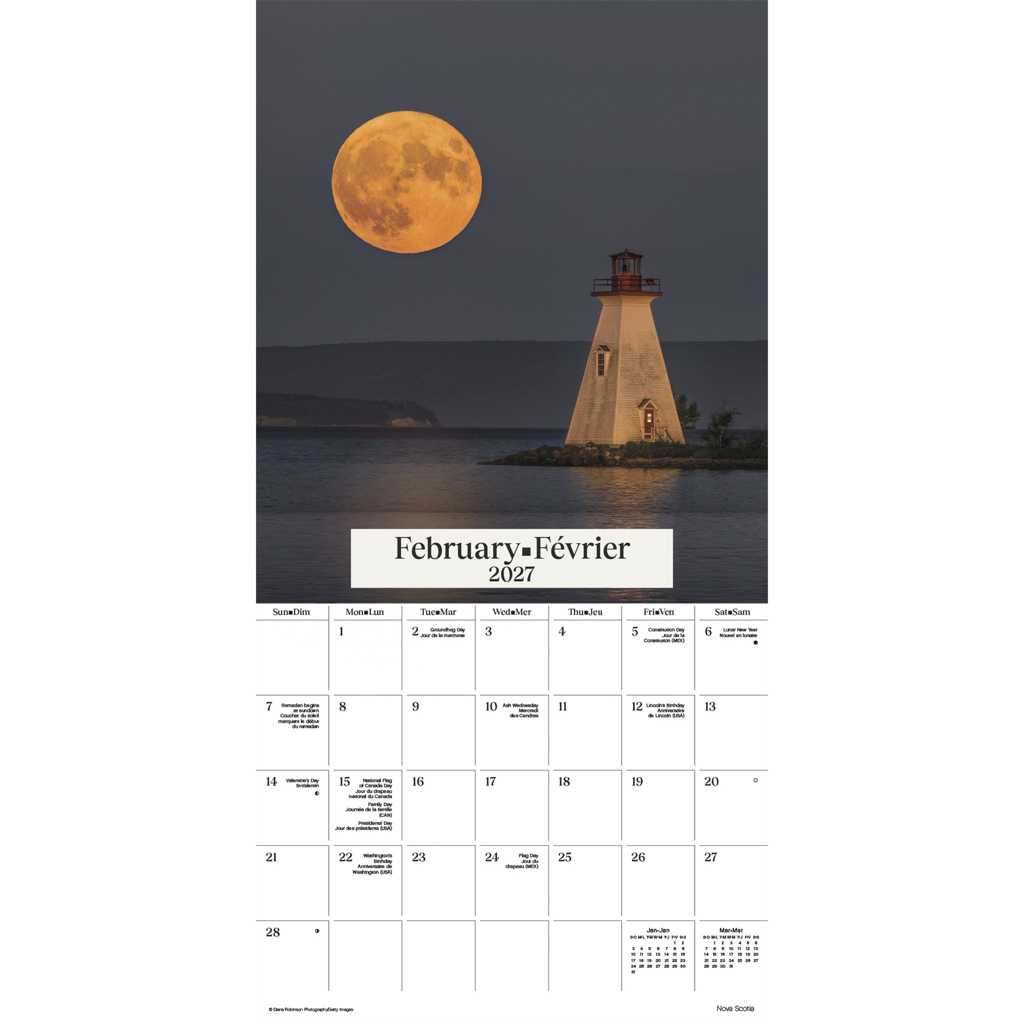 Atlantic Canada / Canada Atlantique 2027 Wall Calendar - Online Only