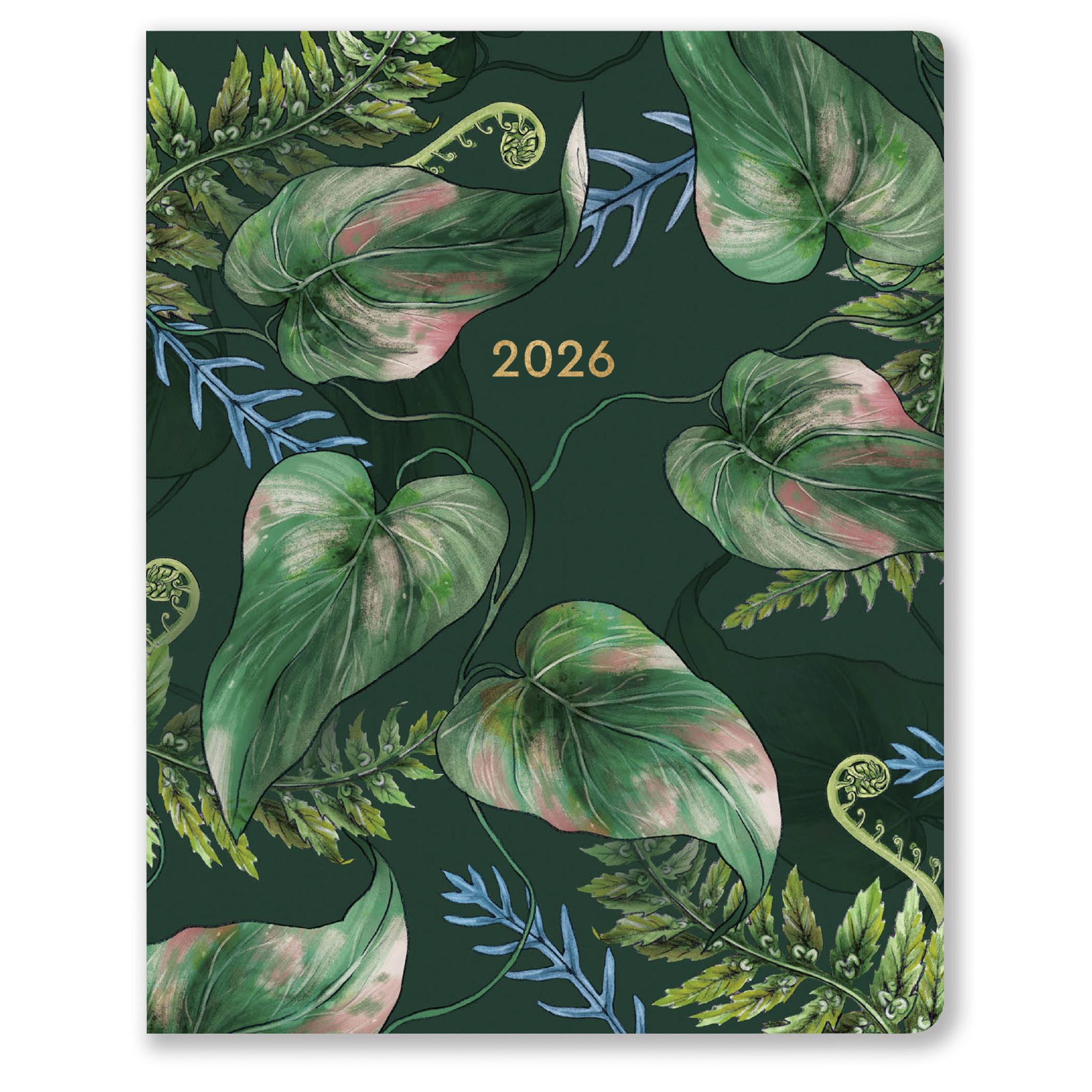 Calendrier mensuel Greenery 2025-2026 - Disponible uniquement en ligne