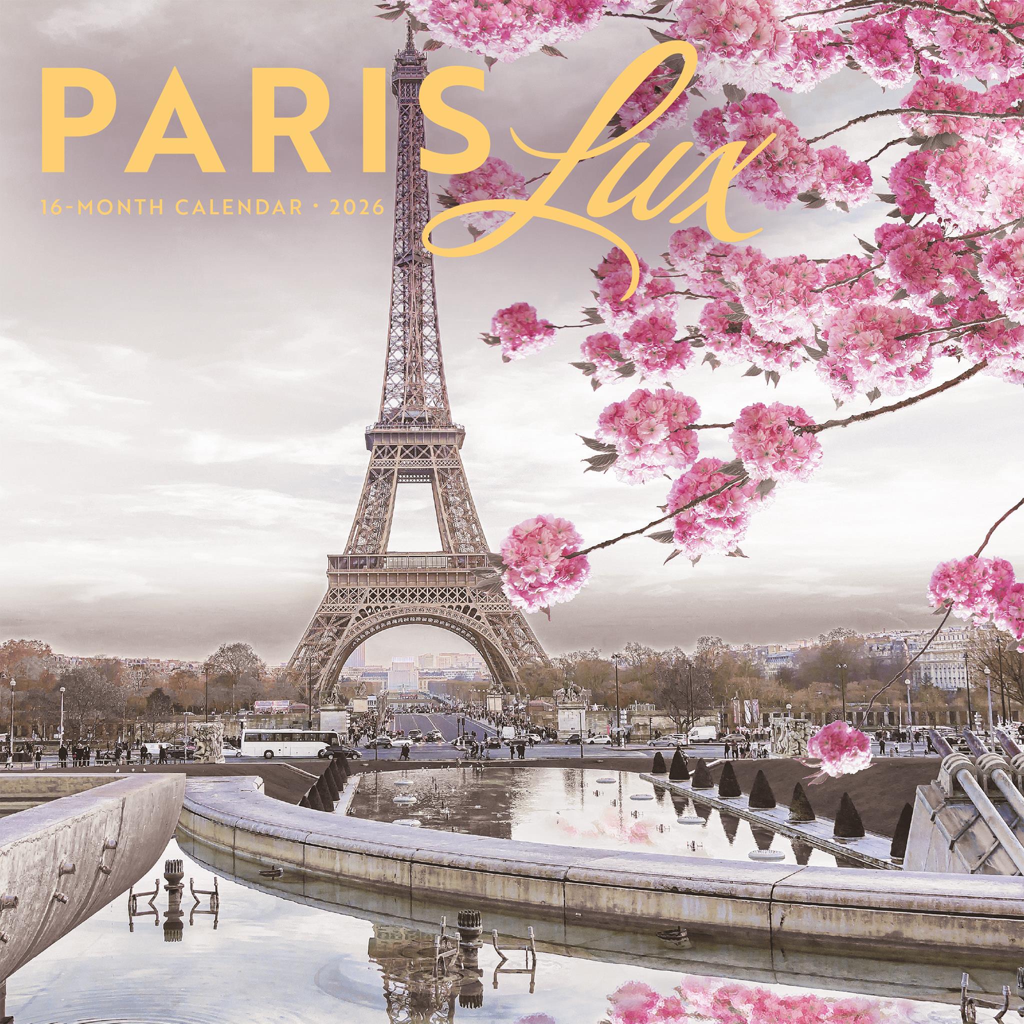 Mini calendrier Paris Lux 2026