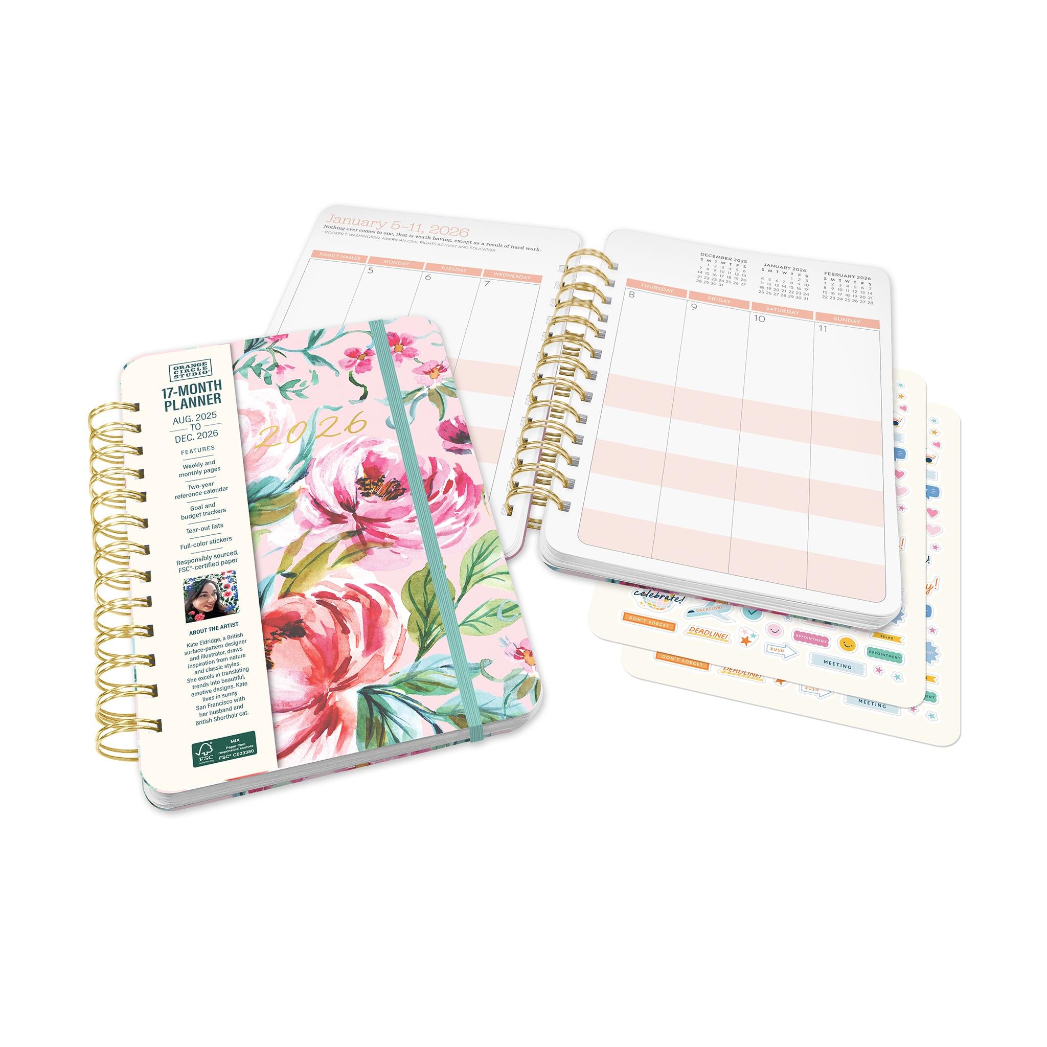 Bella Flora Do It All 2025-2026 Planner Calendar