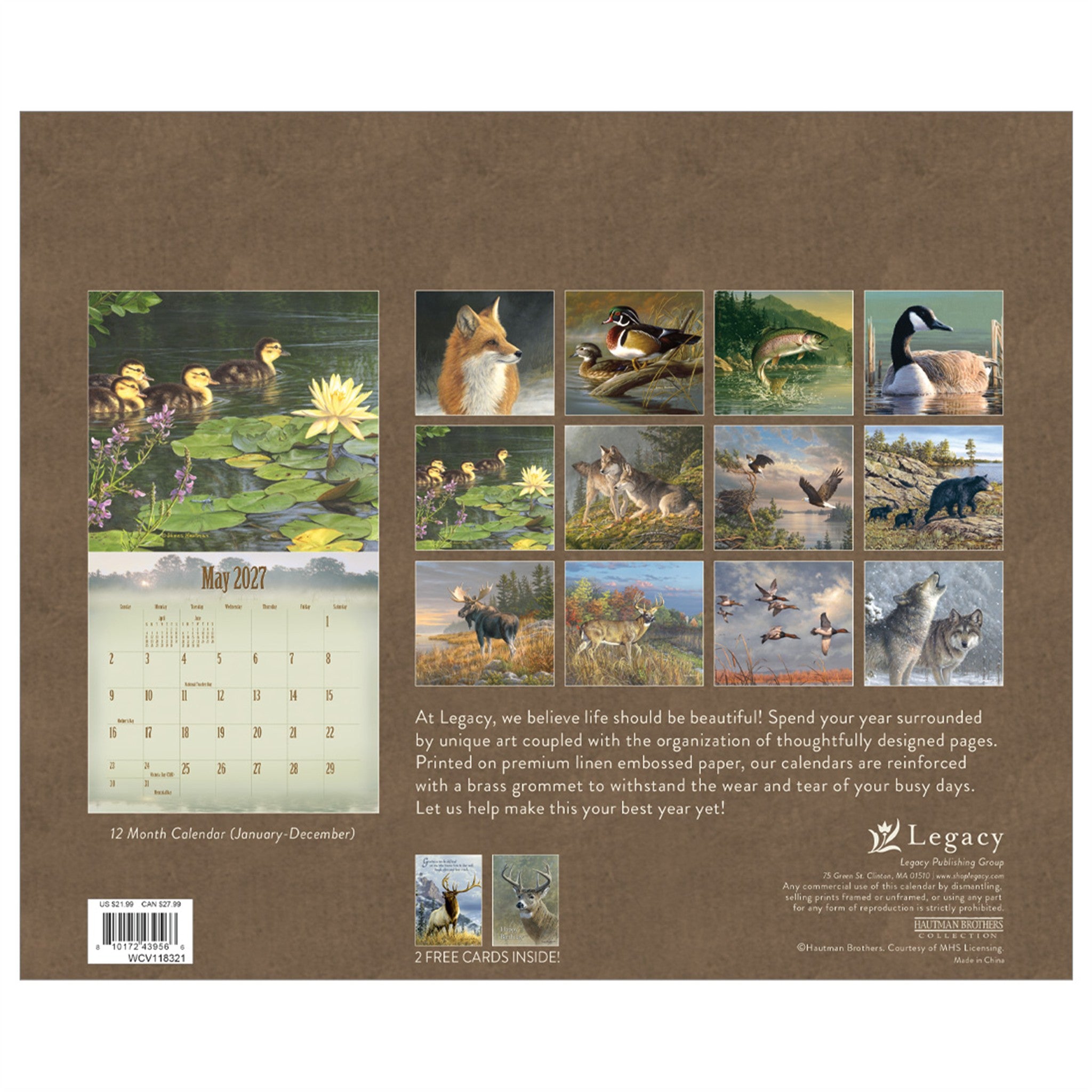 Wildlife Special Edition 2027 Wall Calendar