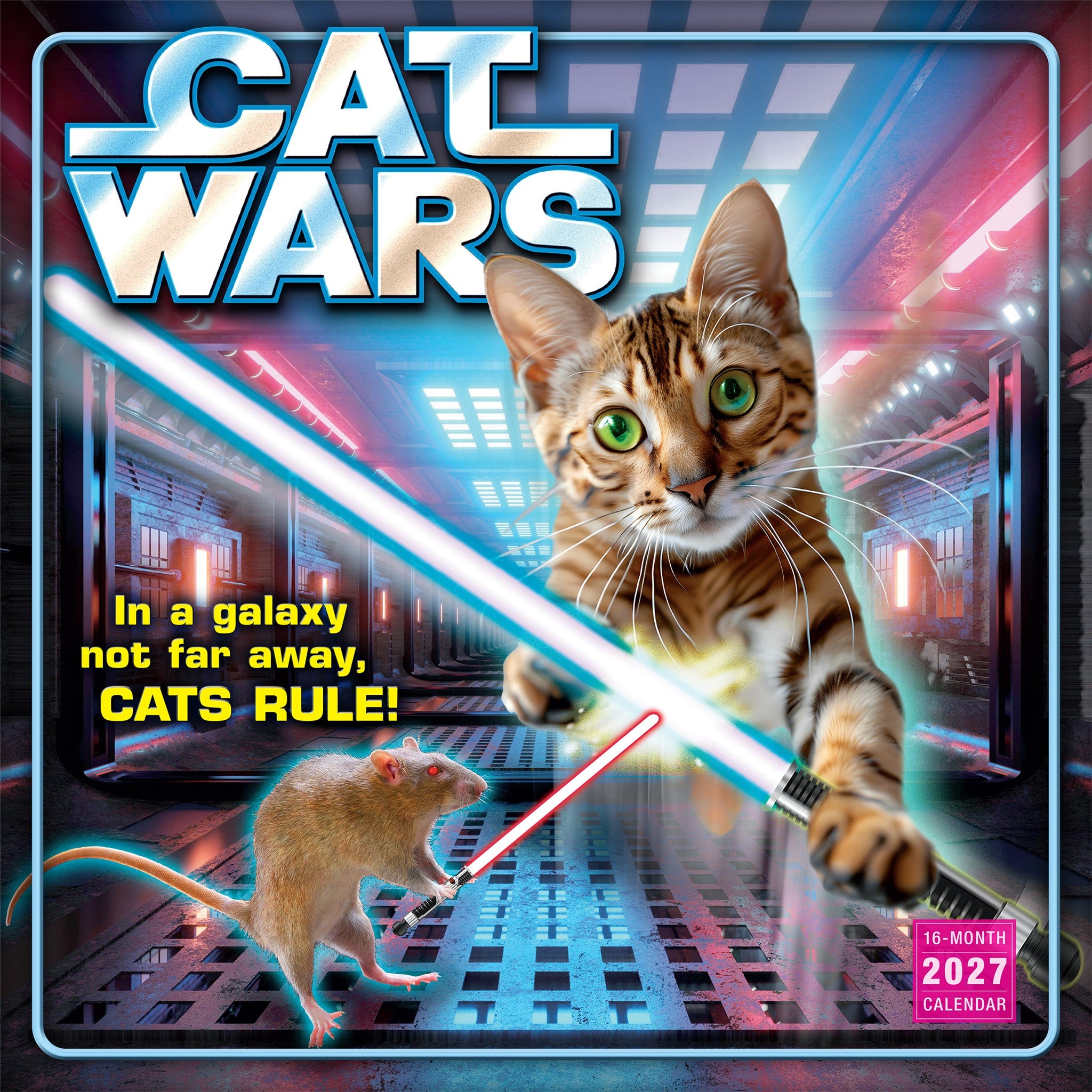 Calendrier mural Cat Wars 2027