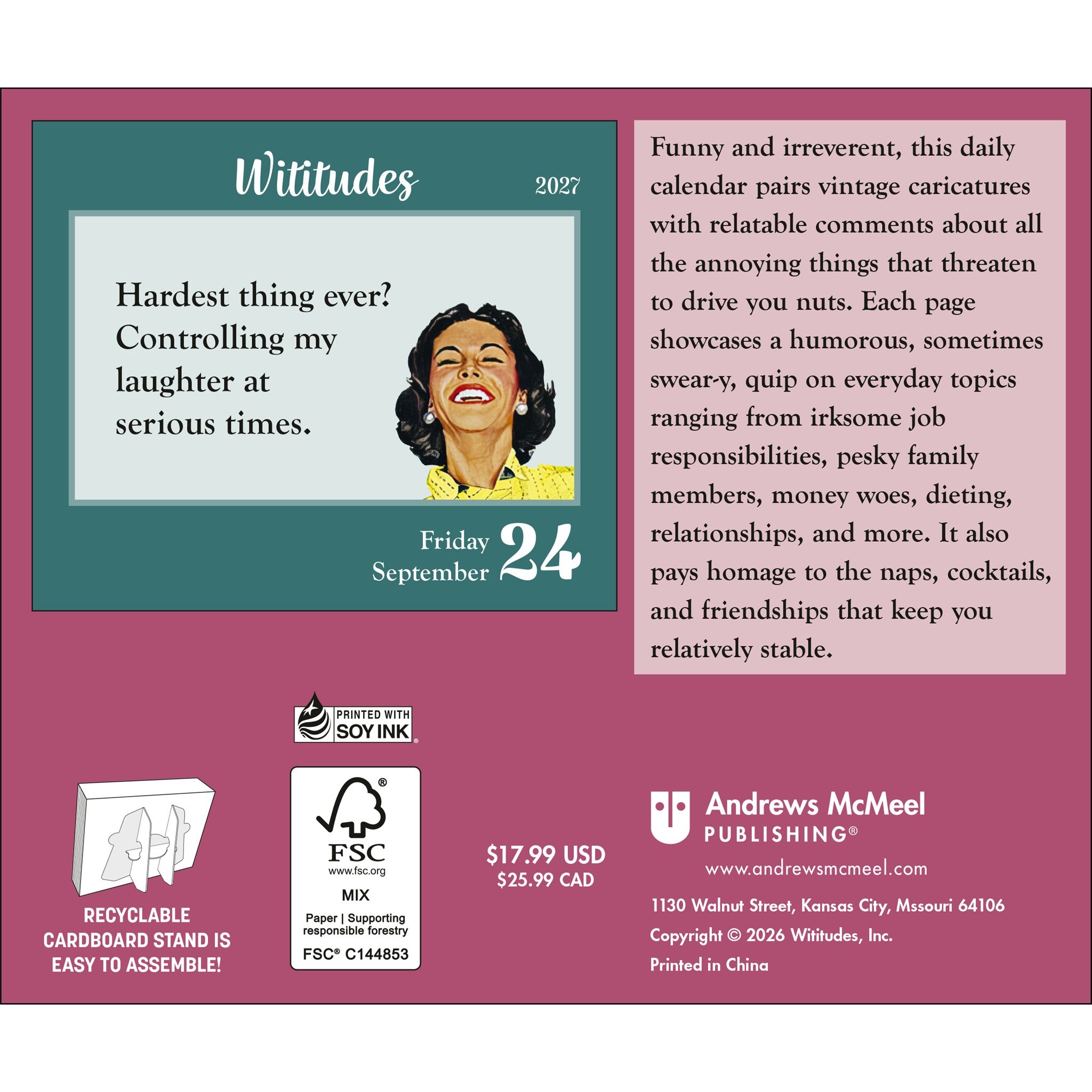 Wititudes 2027 Box Calendar