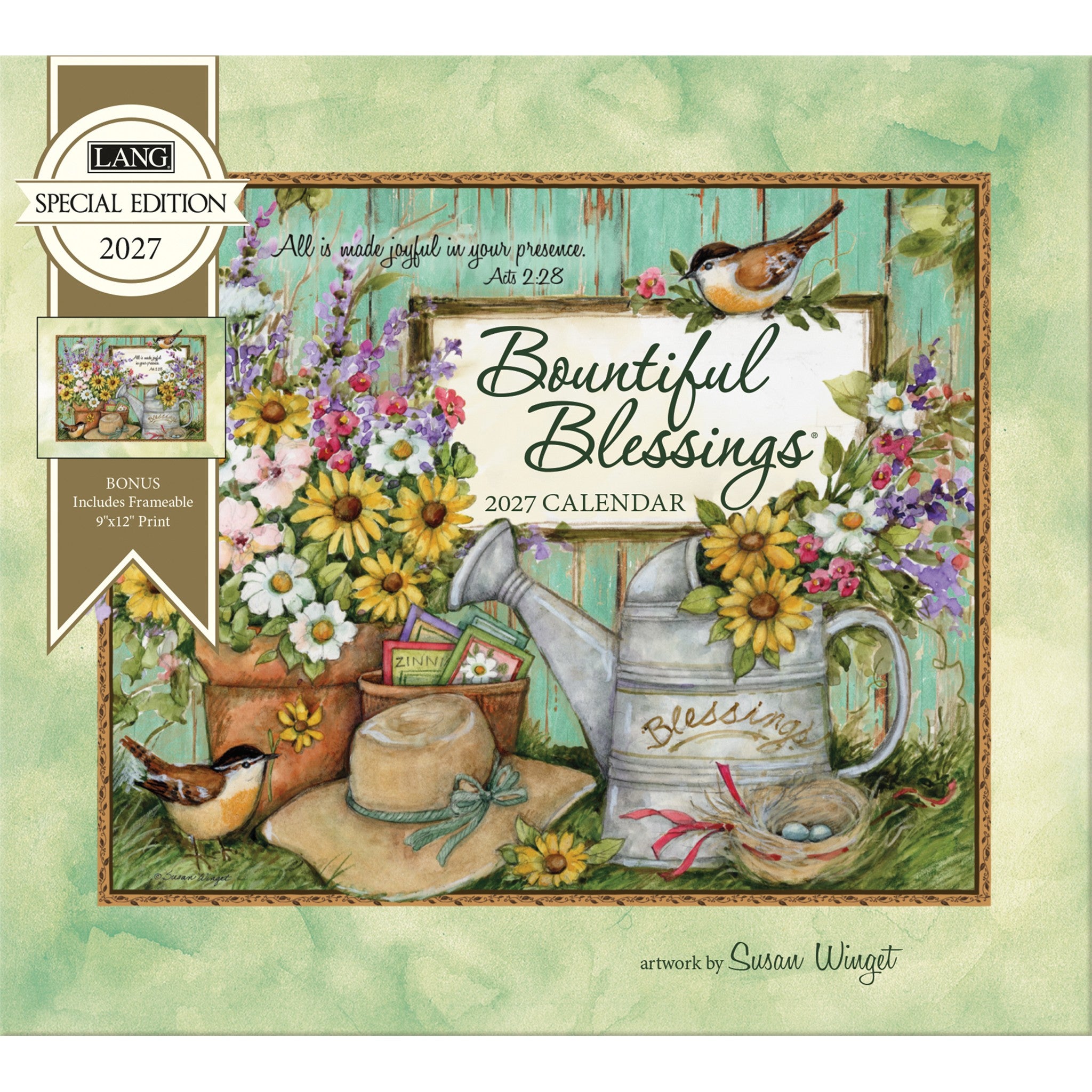 Bountiful Blessings Special Edition with Print 2027 Wall Calendar