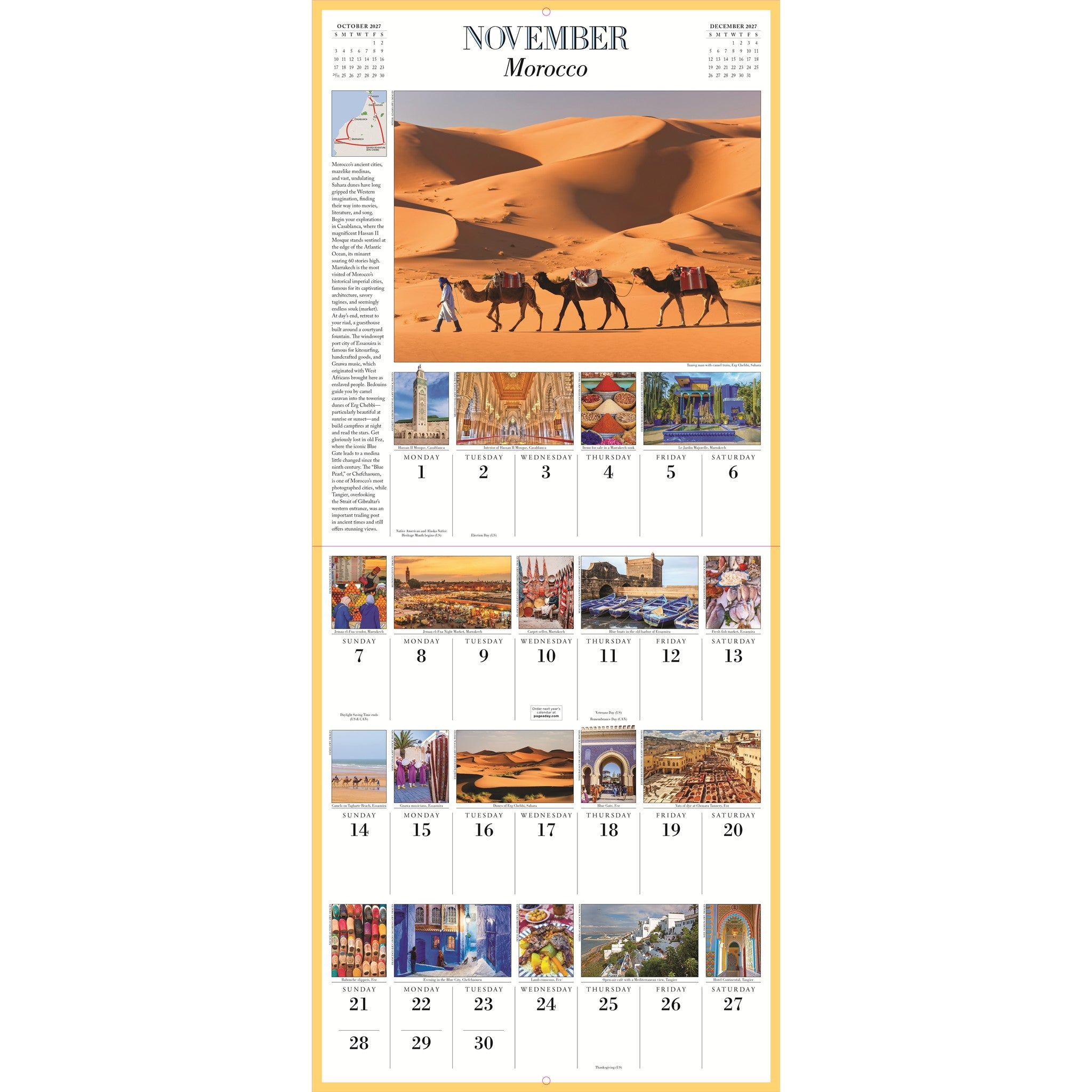 1000 Places to See Before You Die 2027 Wall Calendar