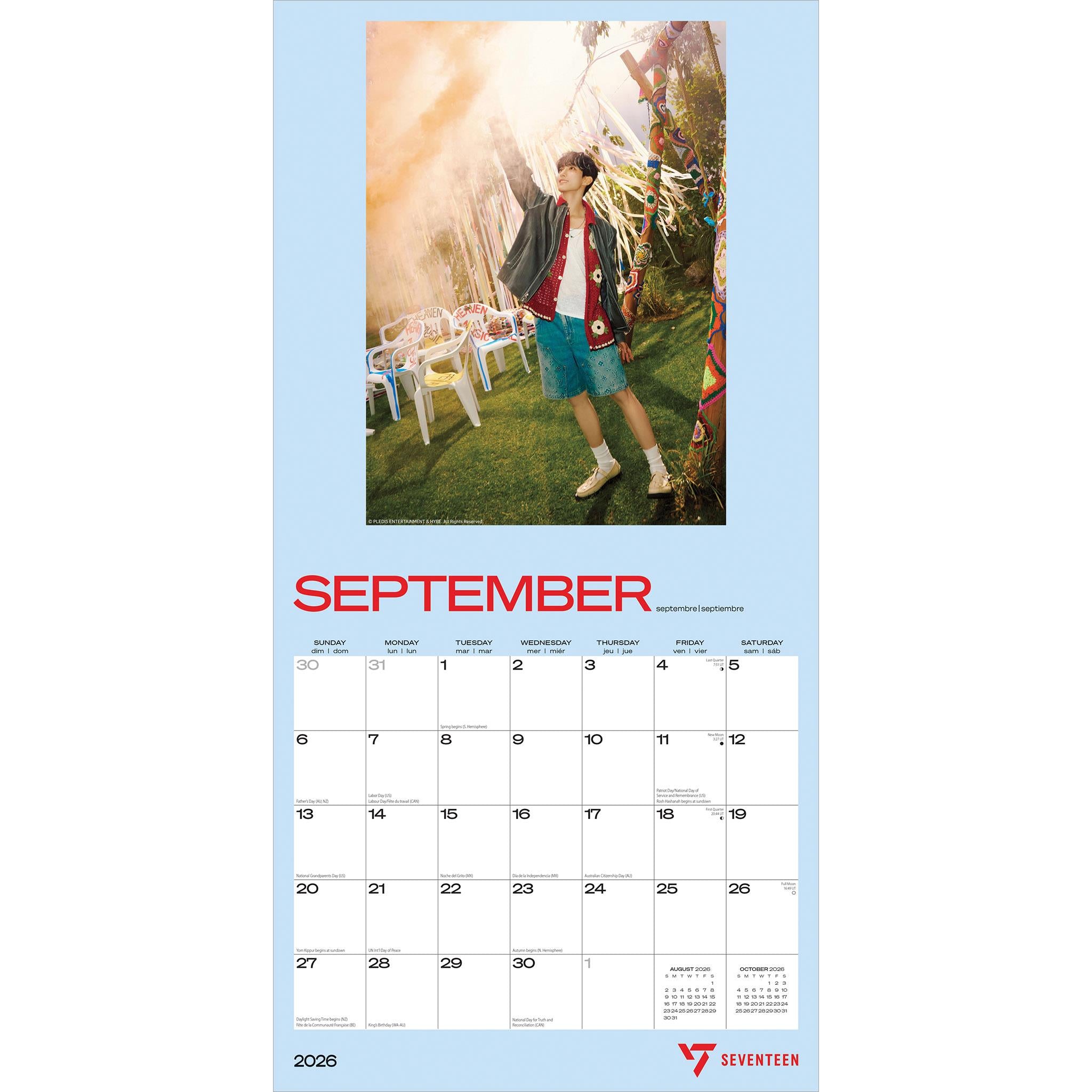 Calendrier mural Seventeen 2026