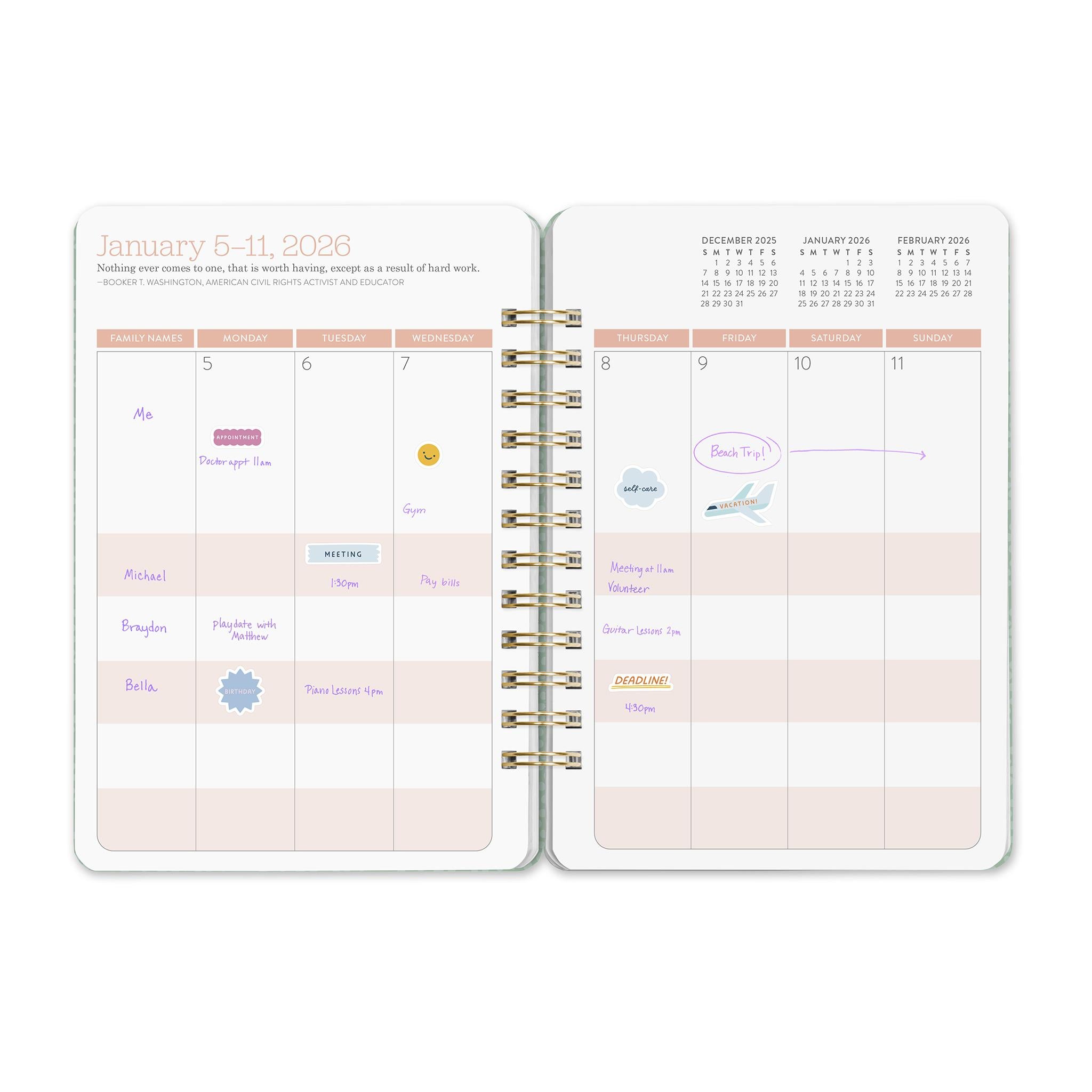 Fruit And Flora Do It All 2025-2026 Planner Calendar - Online Only