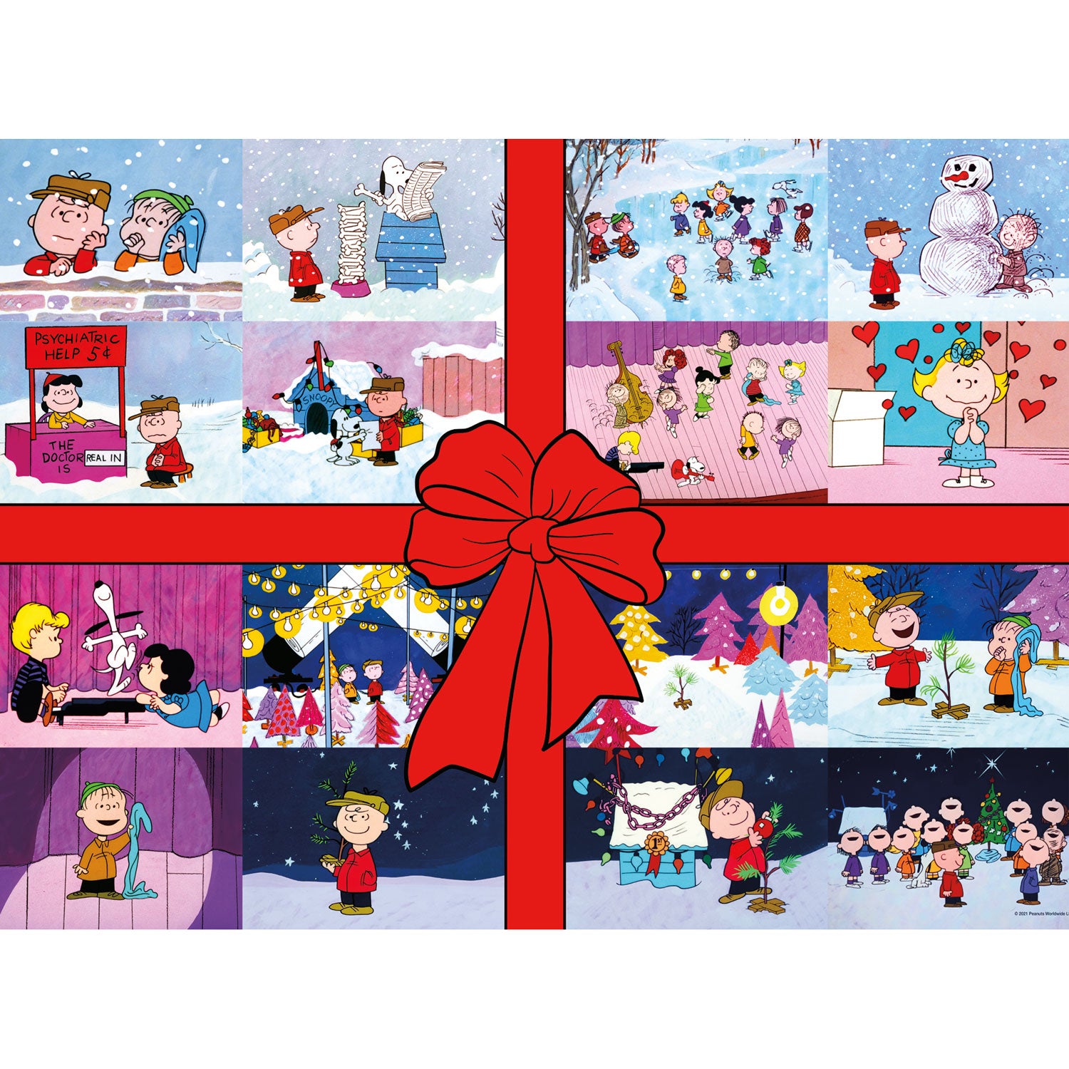 Puzzle de 1000 pièces « Cadeau de Noël de Charlie Brown » (Peanuts) - Disponible uniquement en ligne