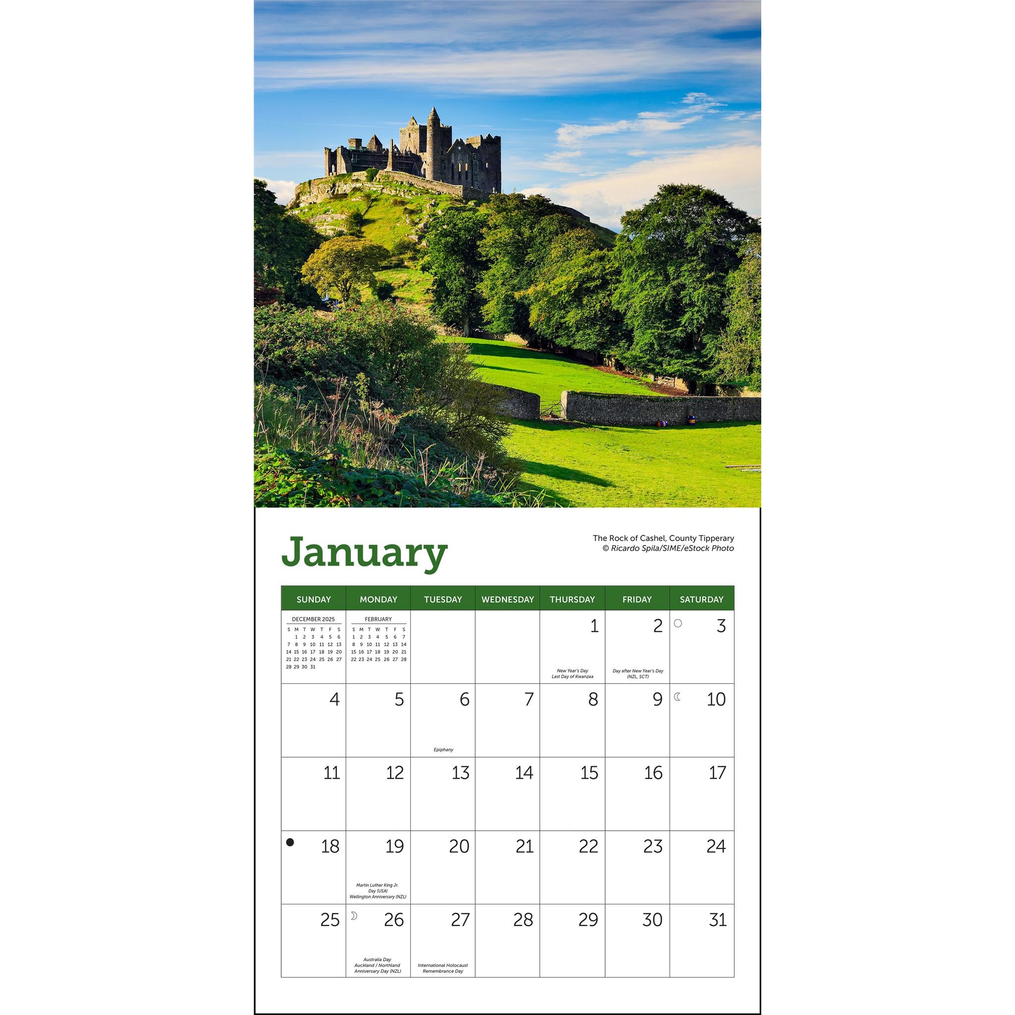 Ireland 2026 Mini Calendar