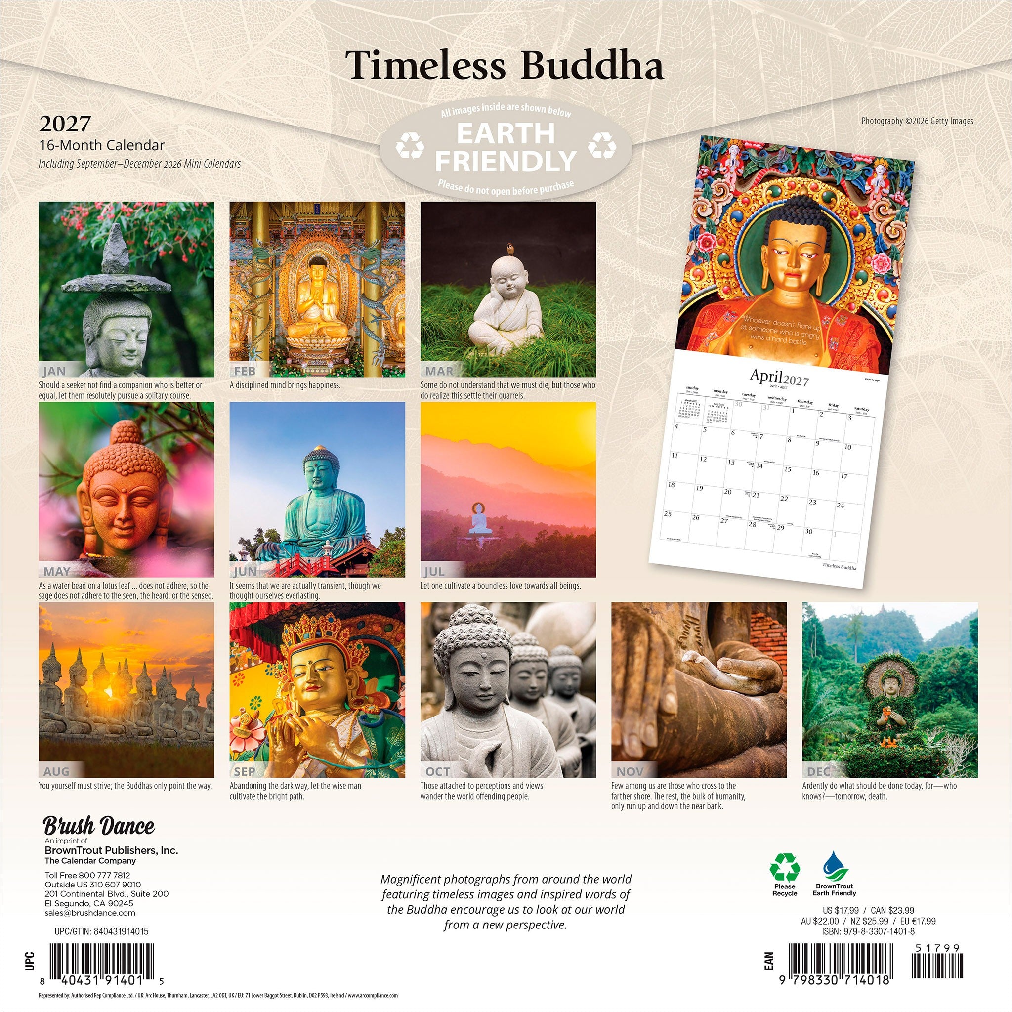 Timeless Buddha 2027 Wall Calendar