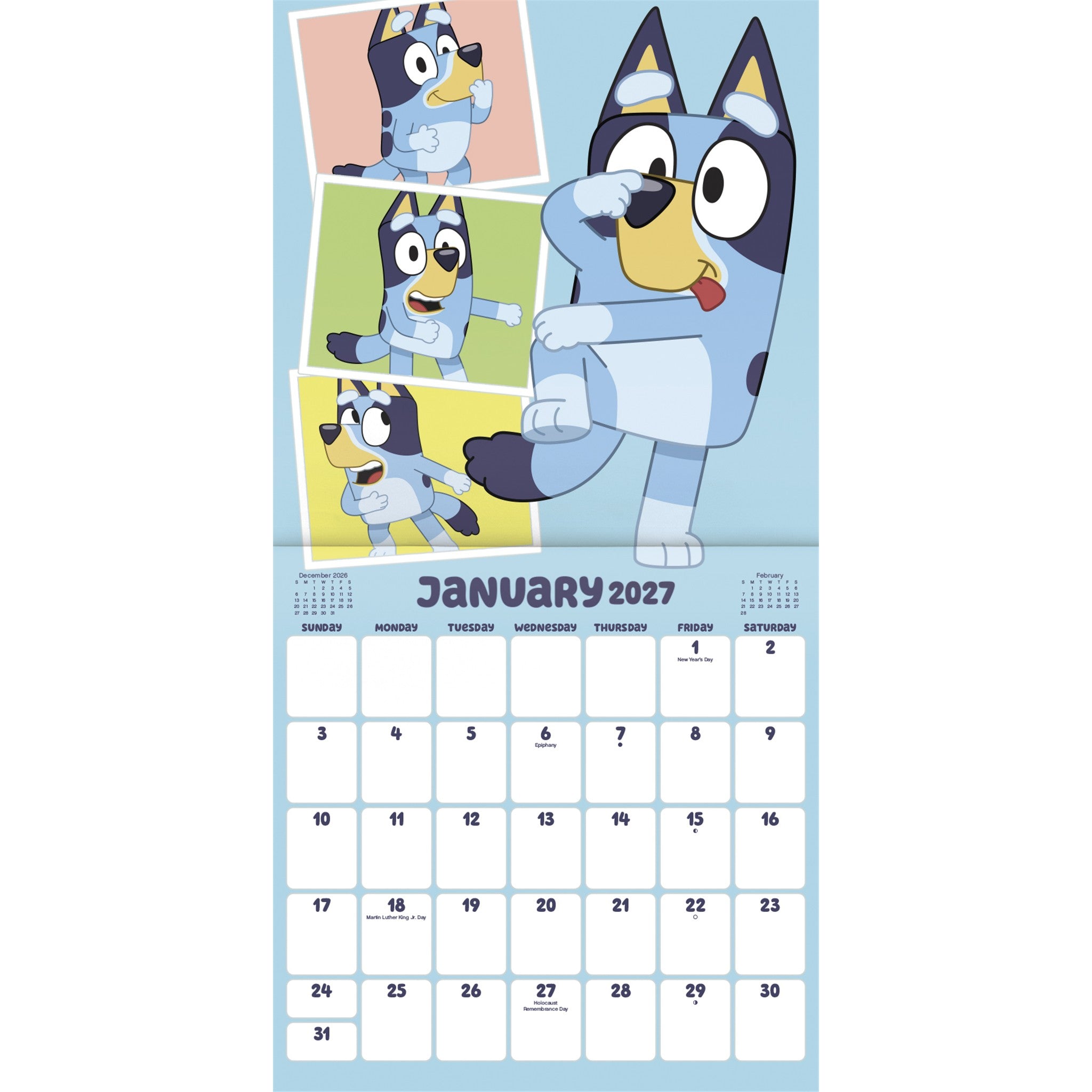 Bluey 2027 Mini Calendar