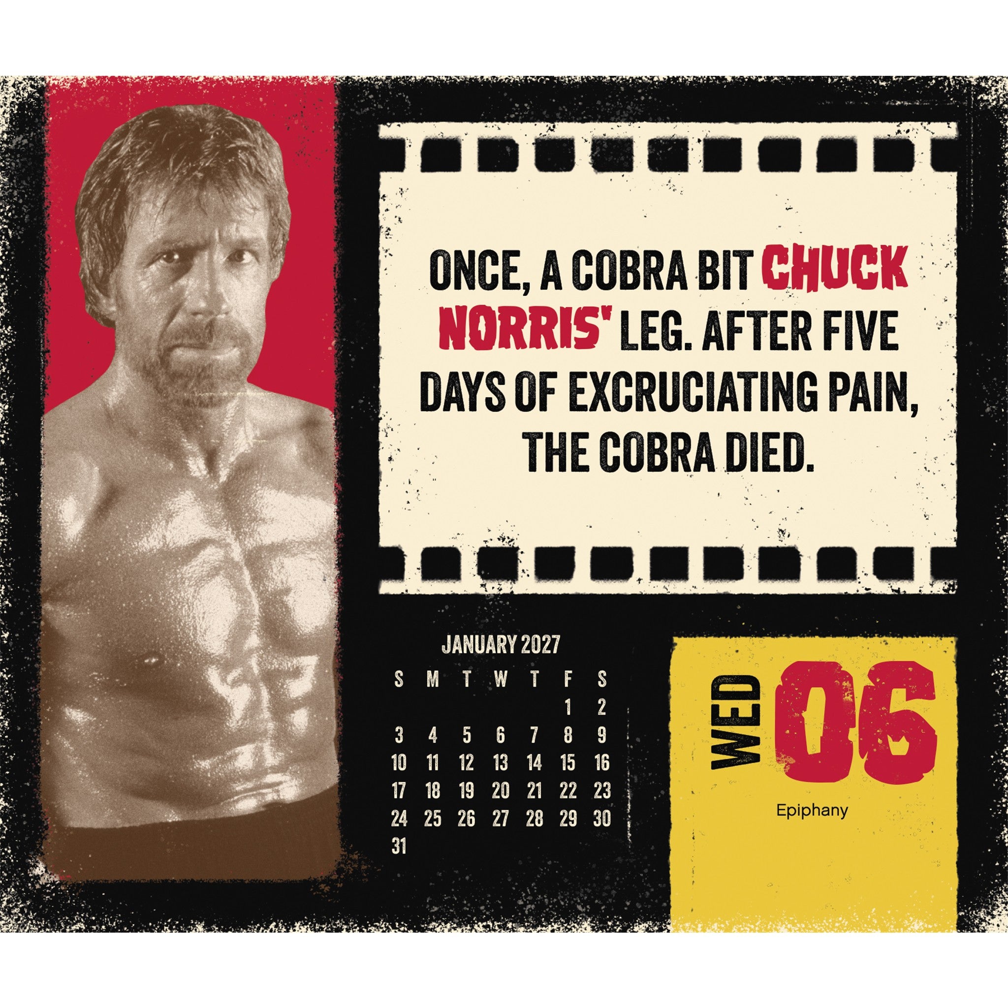 Chuck Norris 2027 Box Calendar