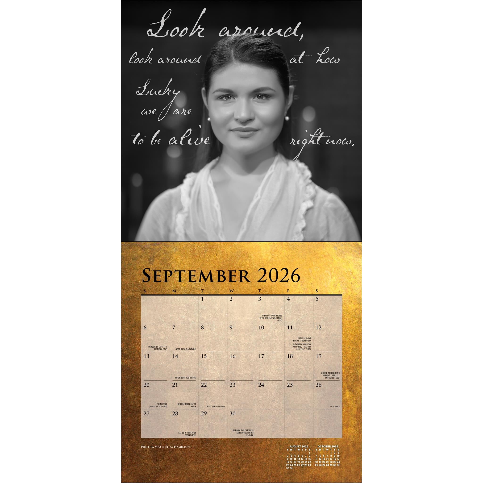 Calendrier mural Hamilton 2026