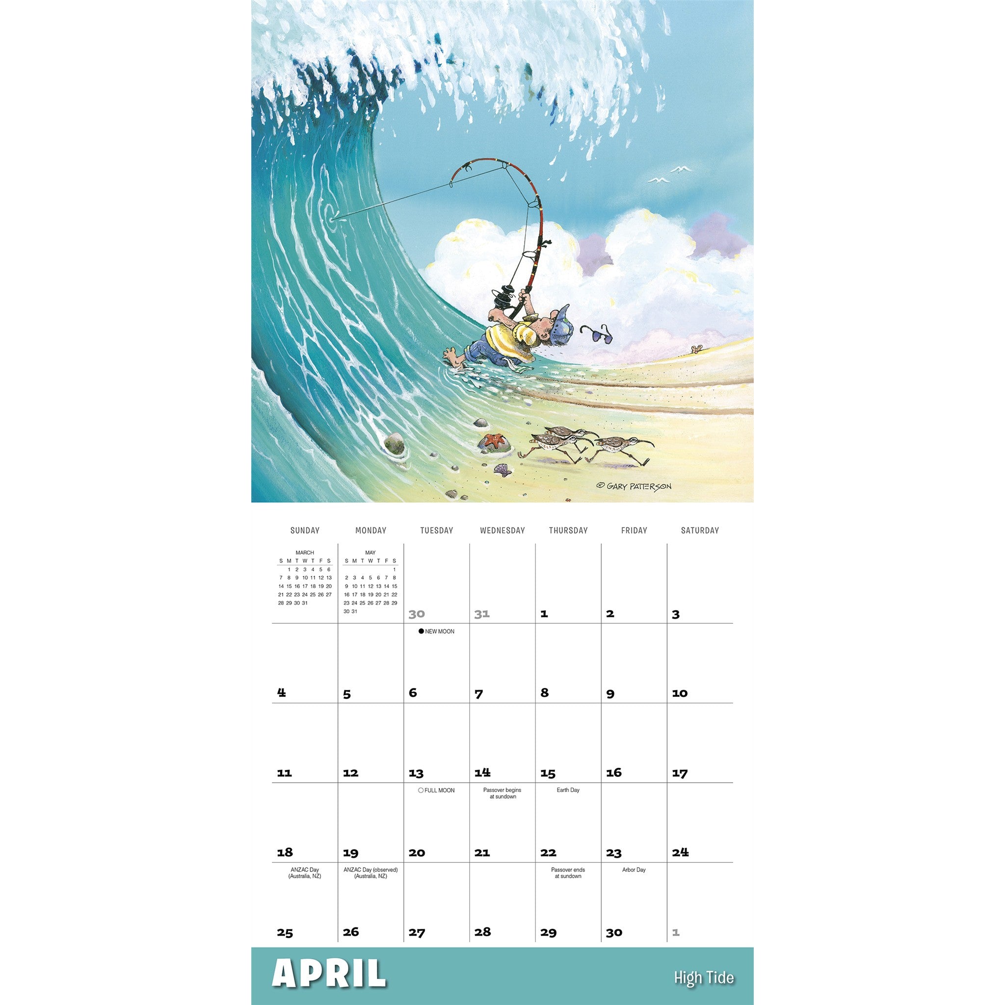 Gary Patterson Gone Fishing 2027 Wall Calendar