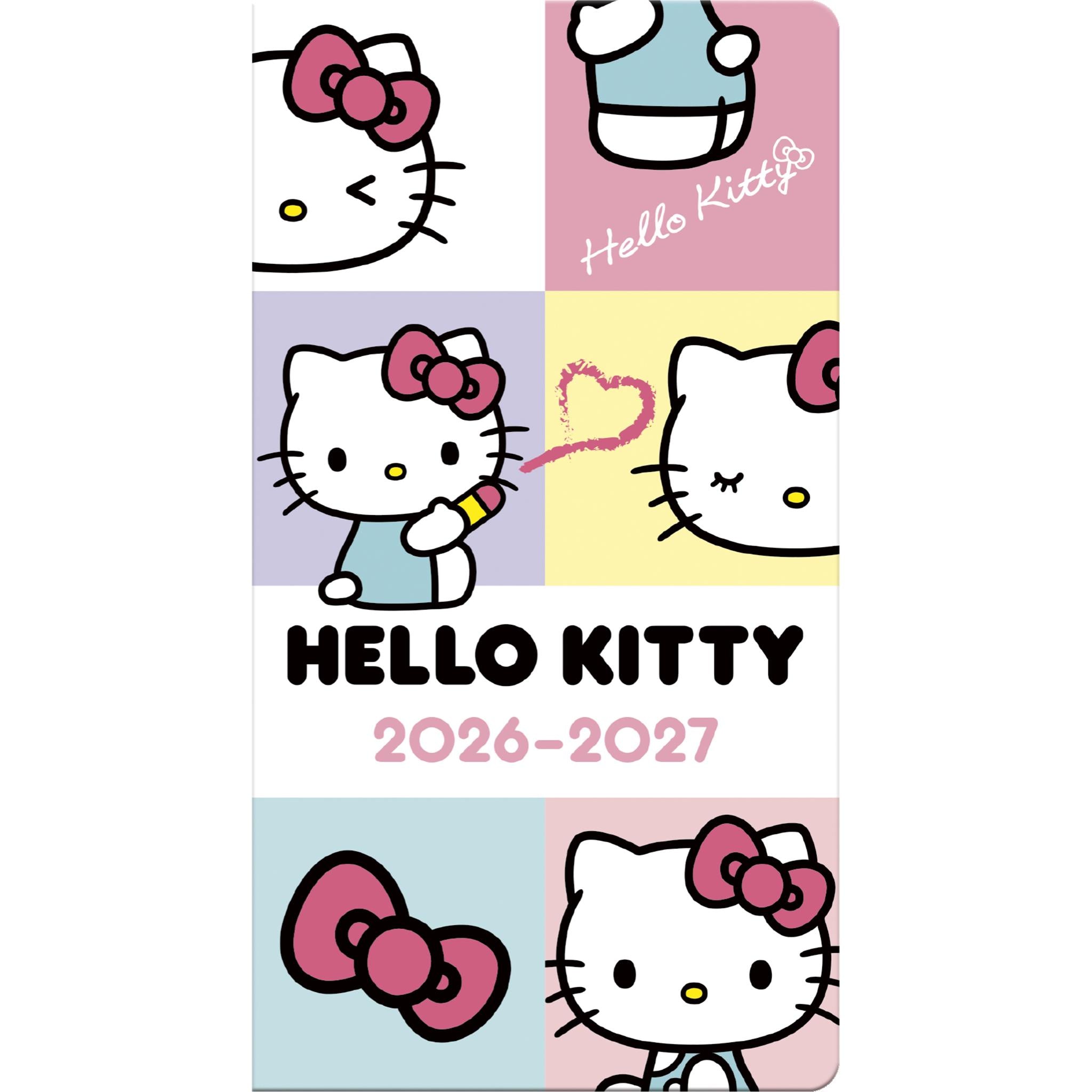 Agenda de poche bilingue Hello Kitty 2026 (2 ans) - Disponible uniquement en ligne