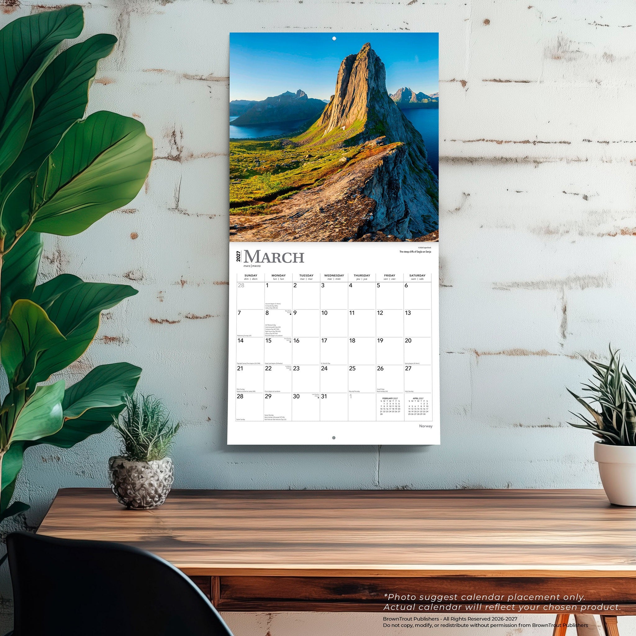 Norway 2027 Wall Calendar