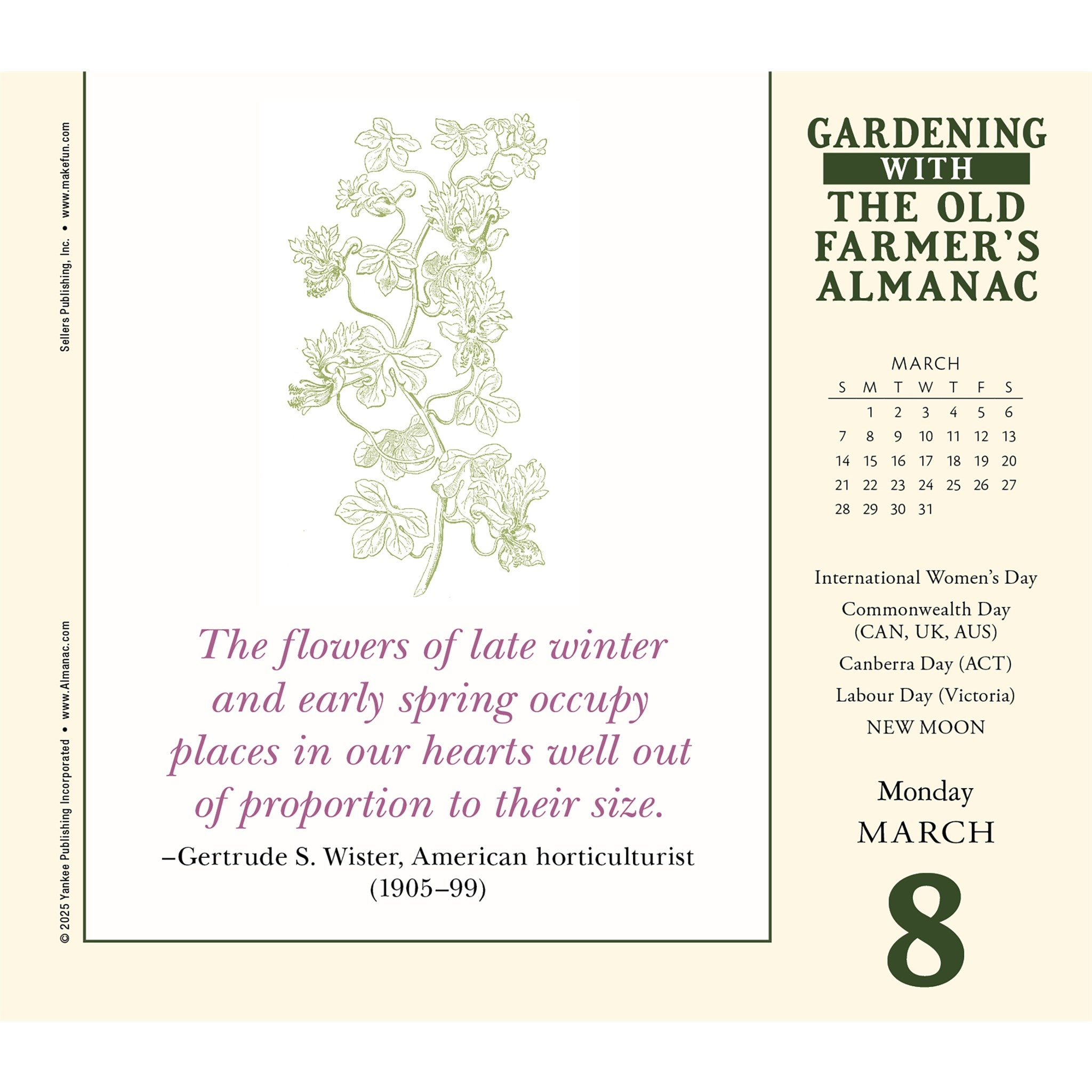 Old Farmer’s Almanac Gardening 2027 Box Calendar