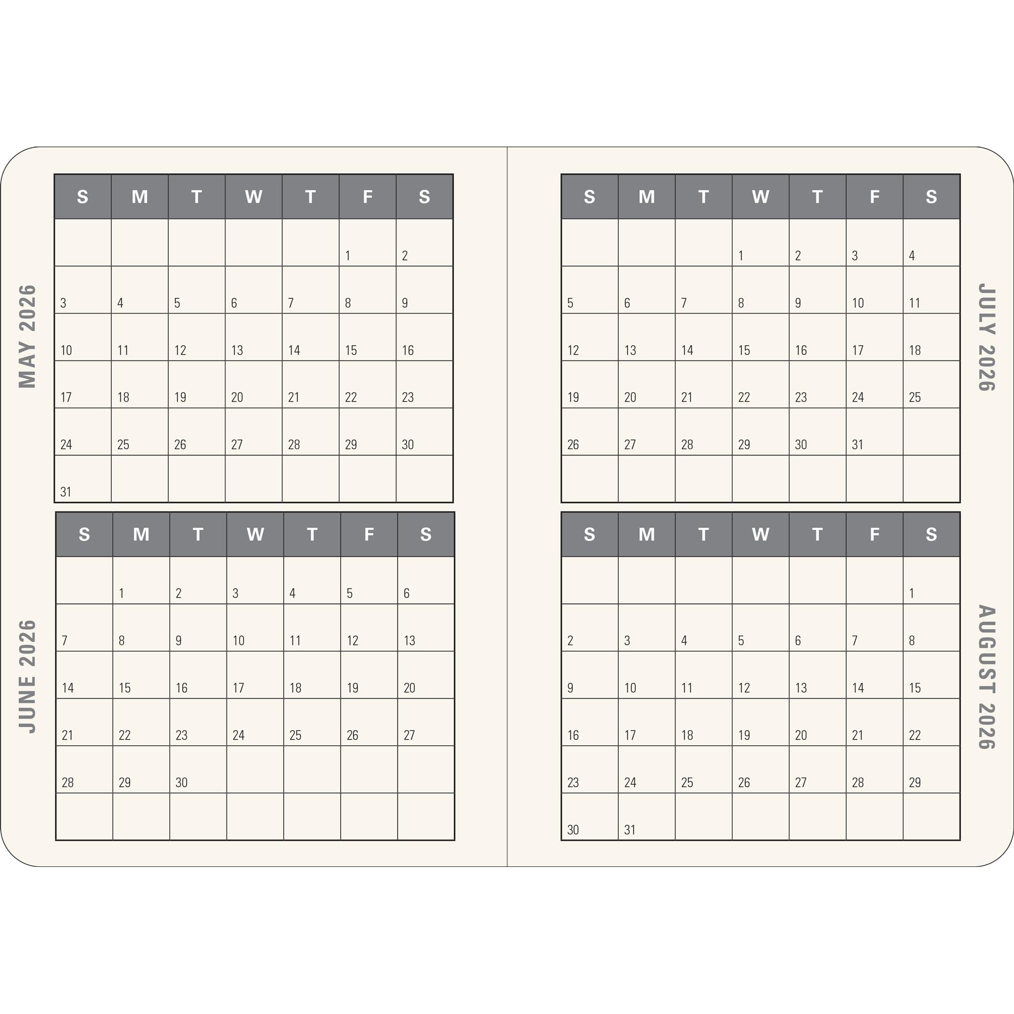 Amethyst Butterflies 2025-2026 Engagement Calendar