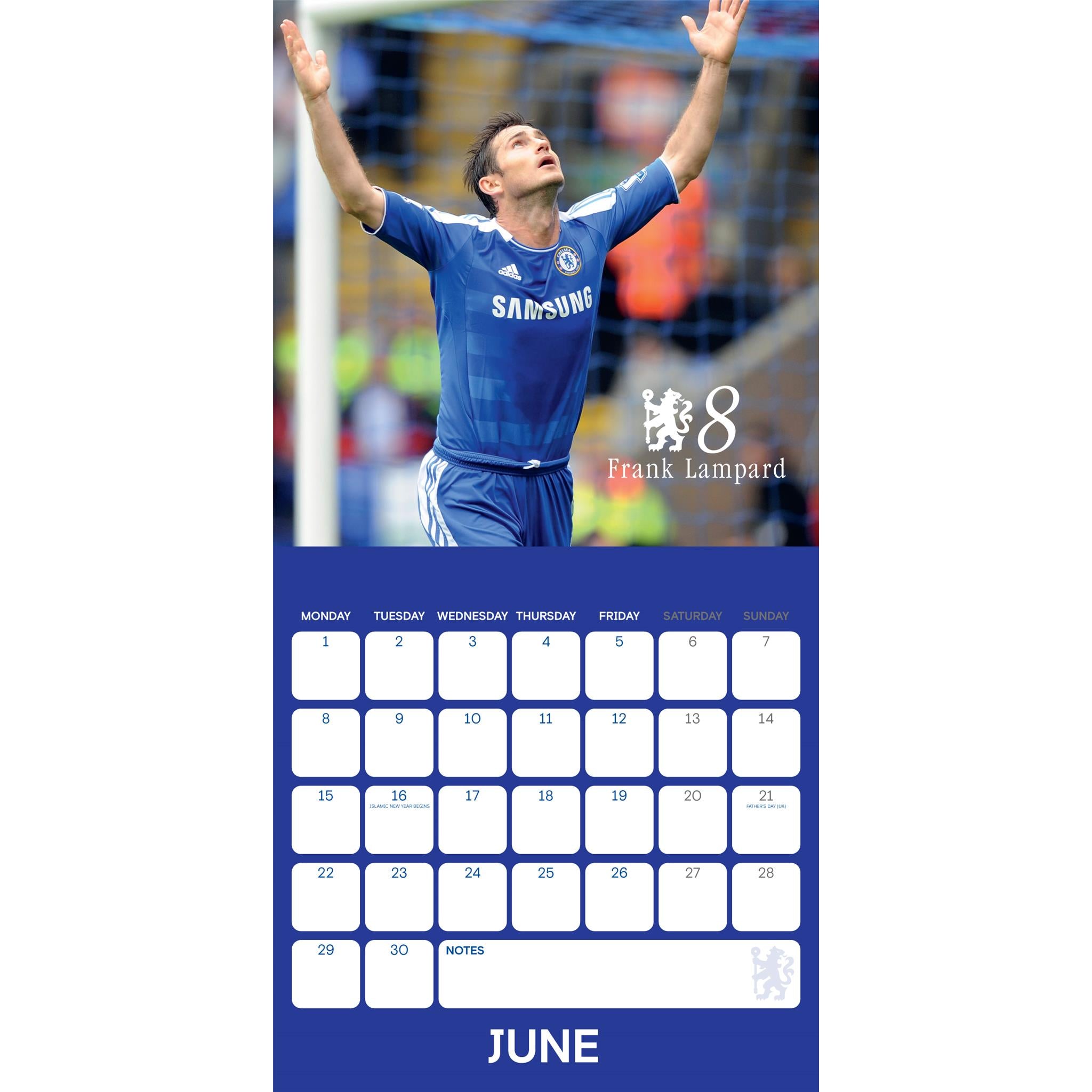 Chelsea 2026 Wall Calendar