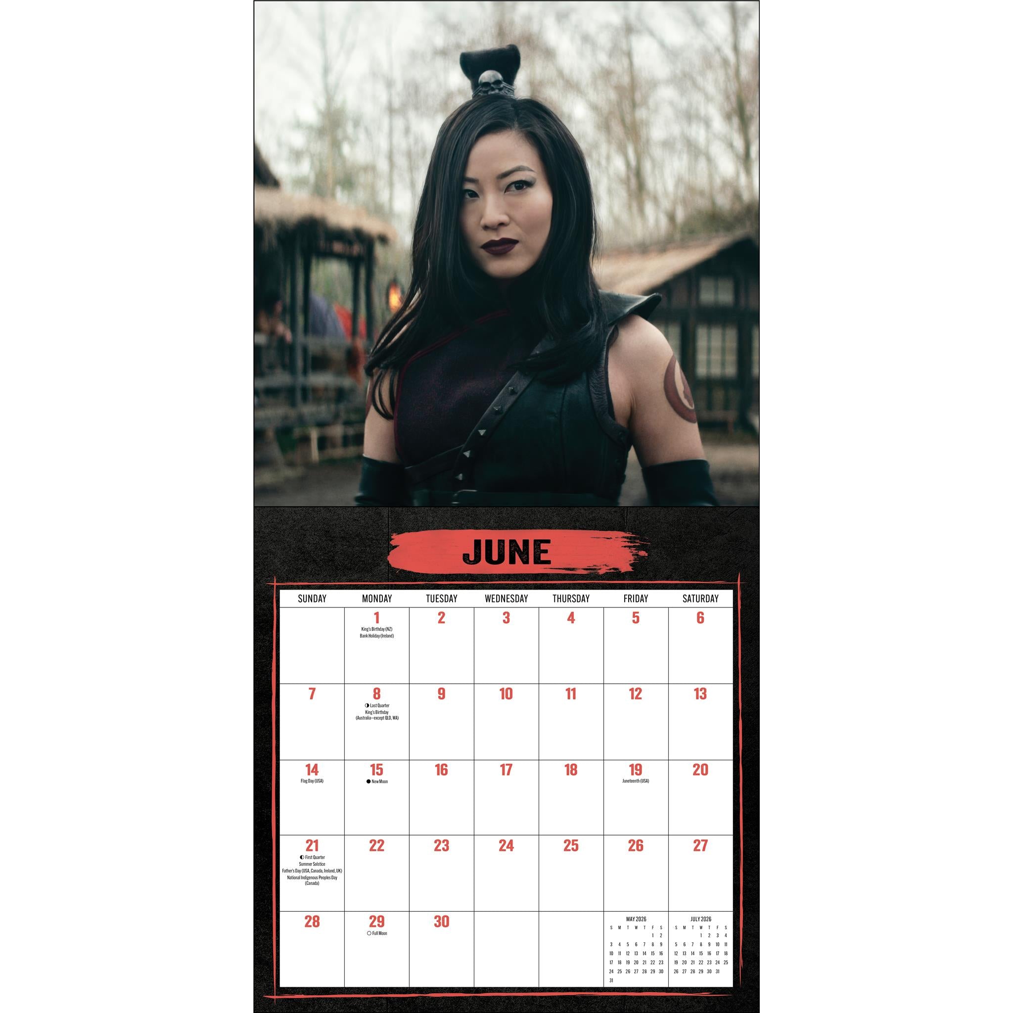 Avatar : Le Dernier Maître de l'Air (série Netflix) avec calendrier mural de luxe 2026 avec affiche - Disponible uniquement en ligne