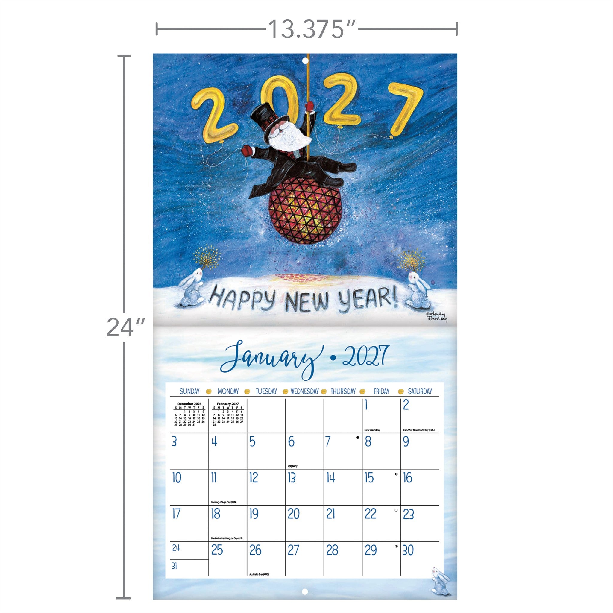 Calendrier mural 2027 Mes objets préférés – En ligne seulement