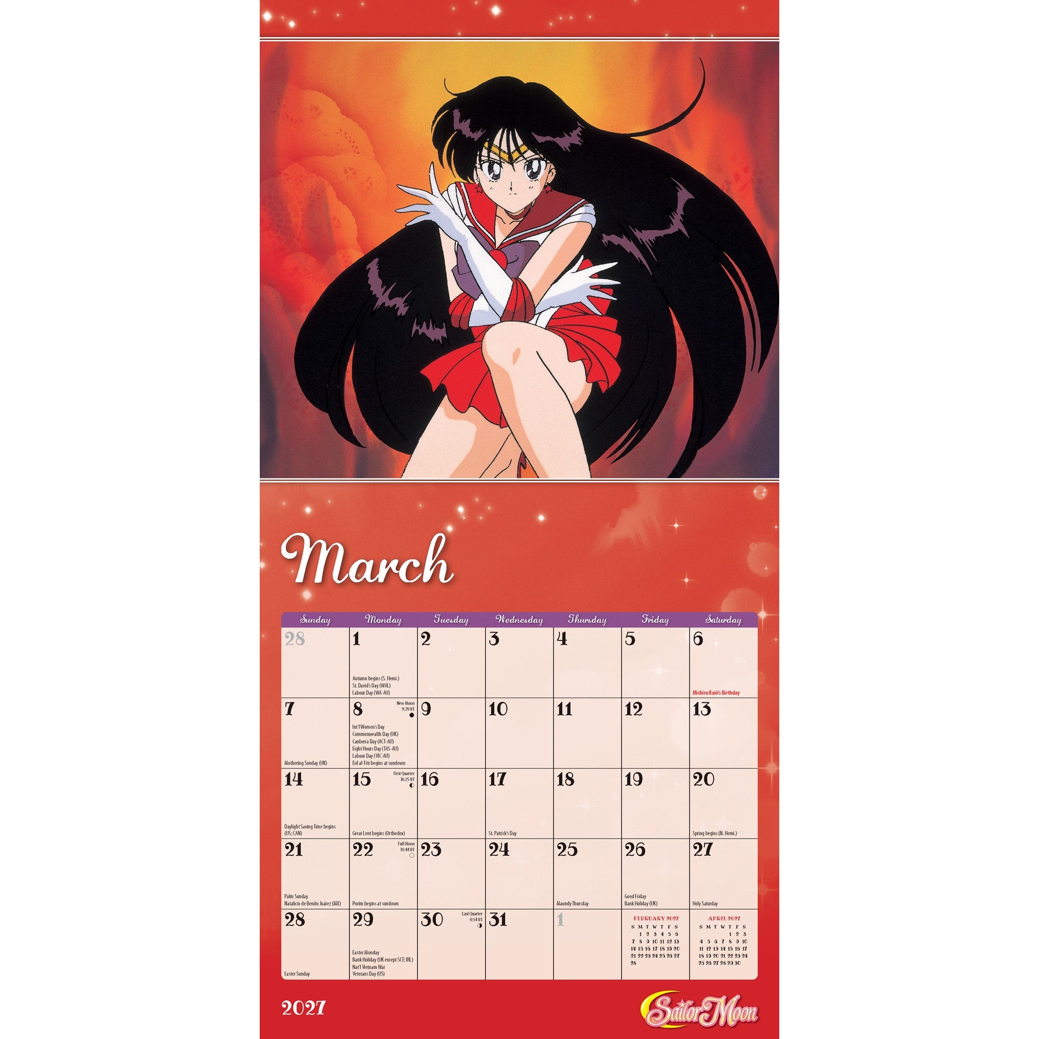 Sailor Moon 2027 Mini Calendar