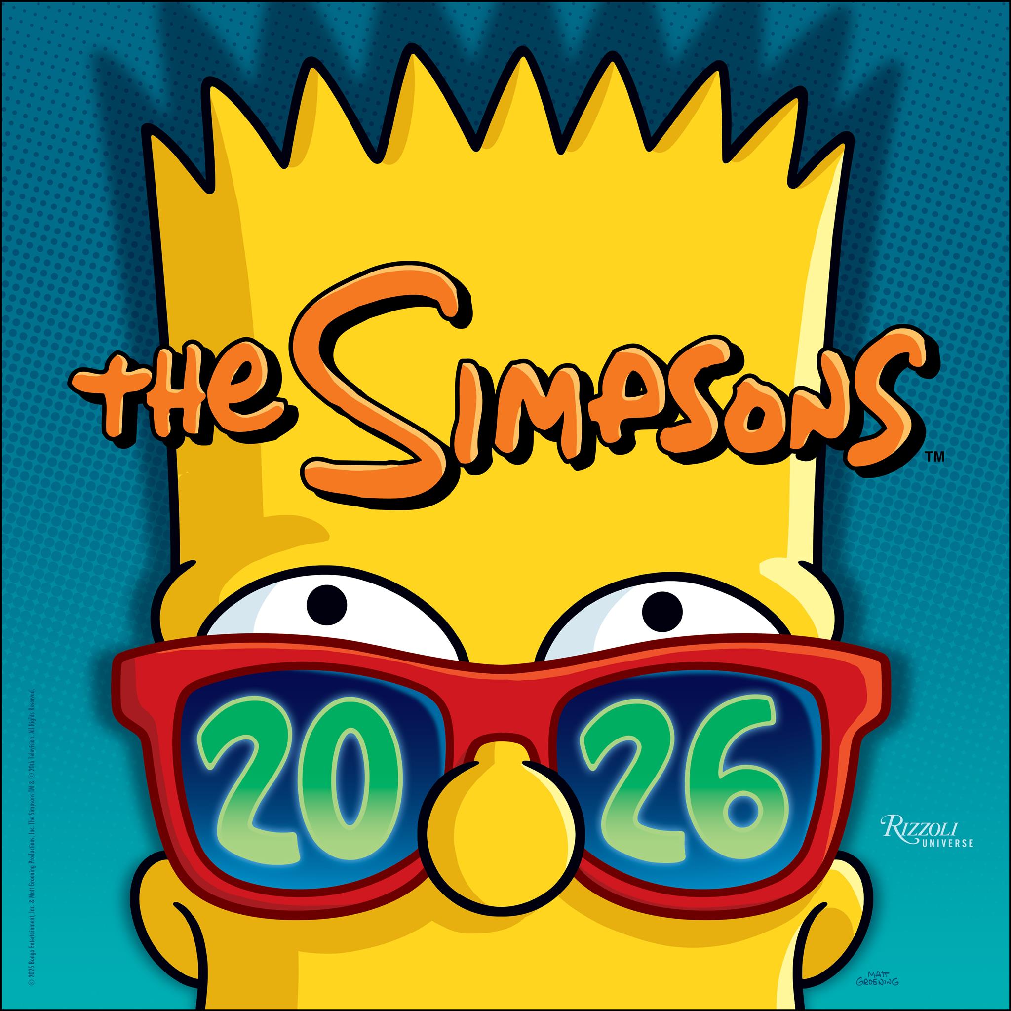 Calendrier mural Simpsons 2026