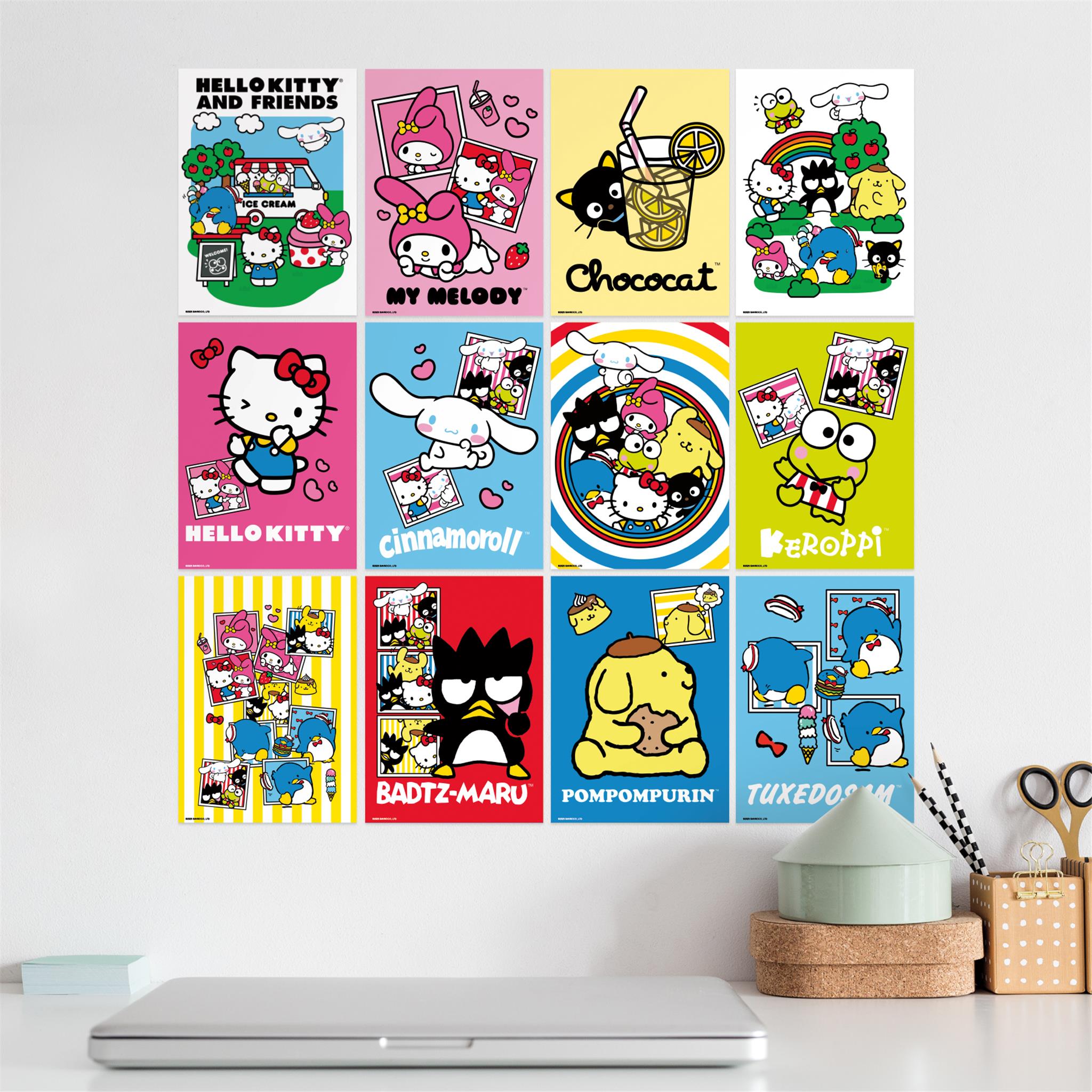 Calendrier mini-poster Hello Kitty et ses amis 2026