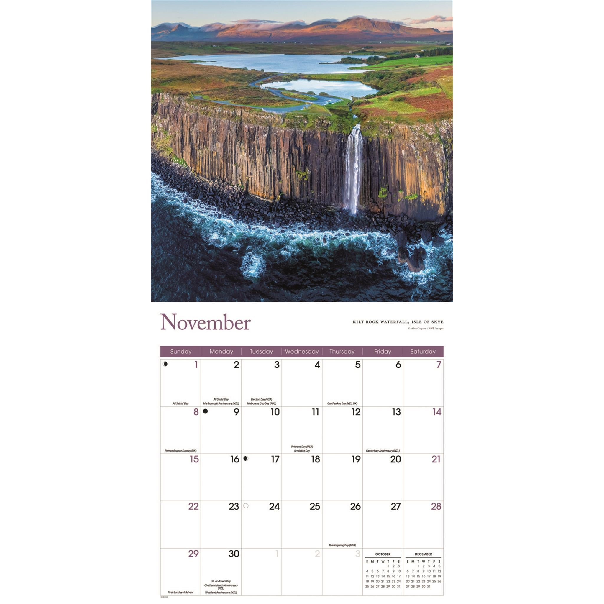 Scotland 2026 Wall Calendar